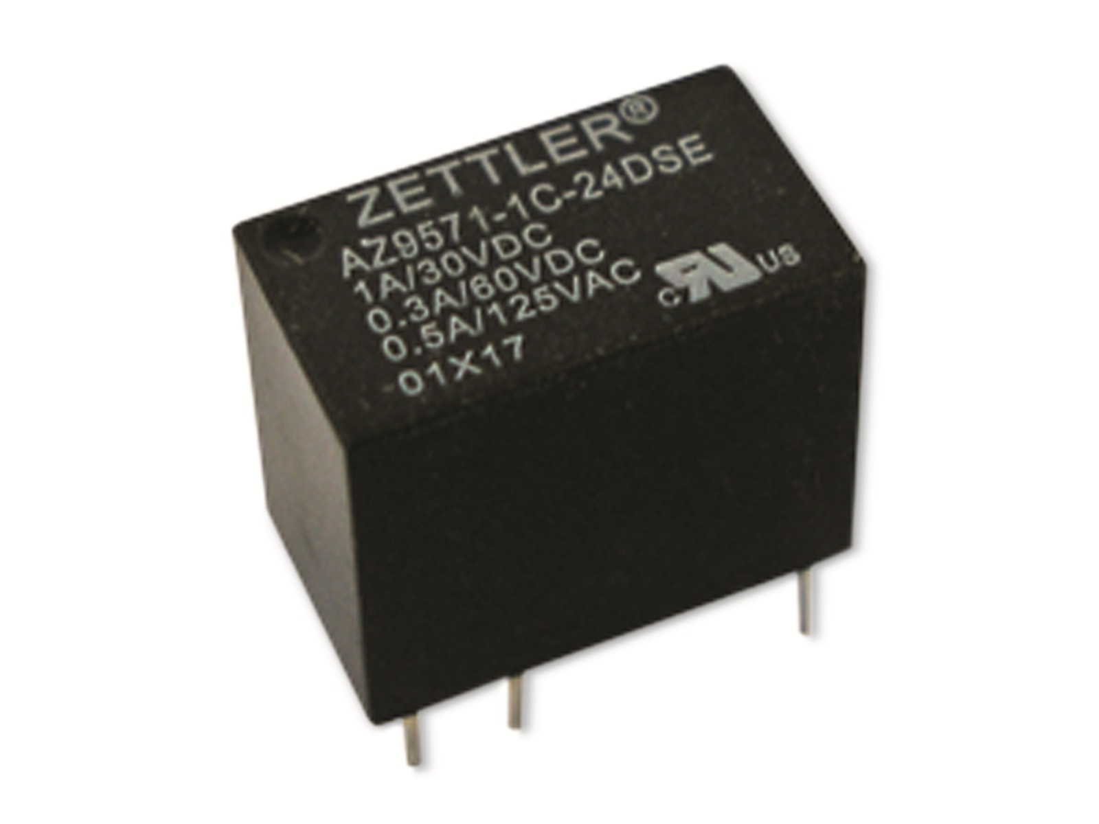 ZETTLER AZ755-1C-24DE Qty of 5 per Lot RELAY 20A SPDT COIL 24V UL TUV