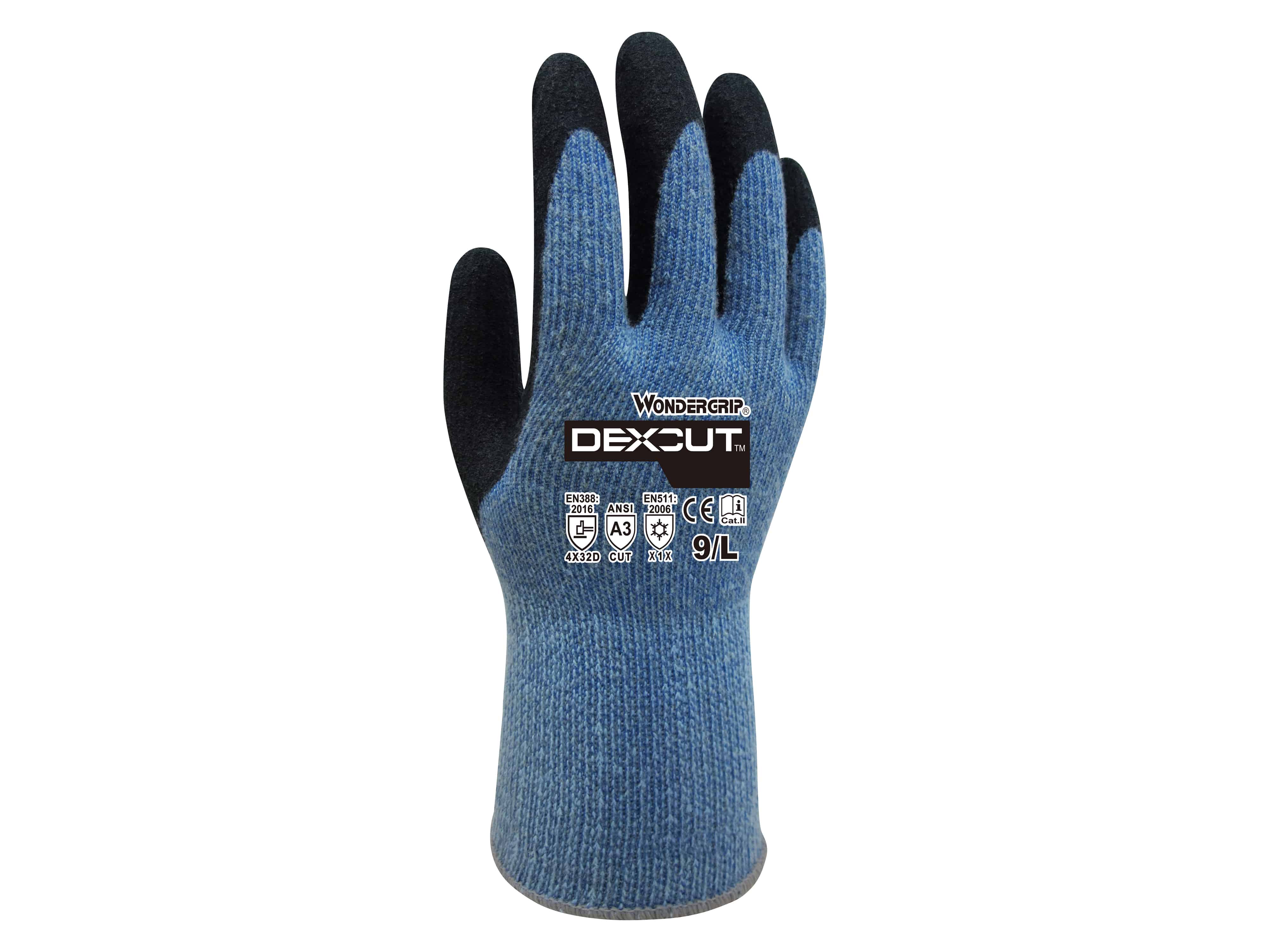 WONDER GRIP Arbeitshandschuhe WG-780 Dexcut, Elasthan, Acryl, Aramid, Nitril, Gr. XL/10