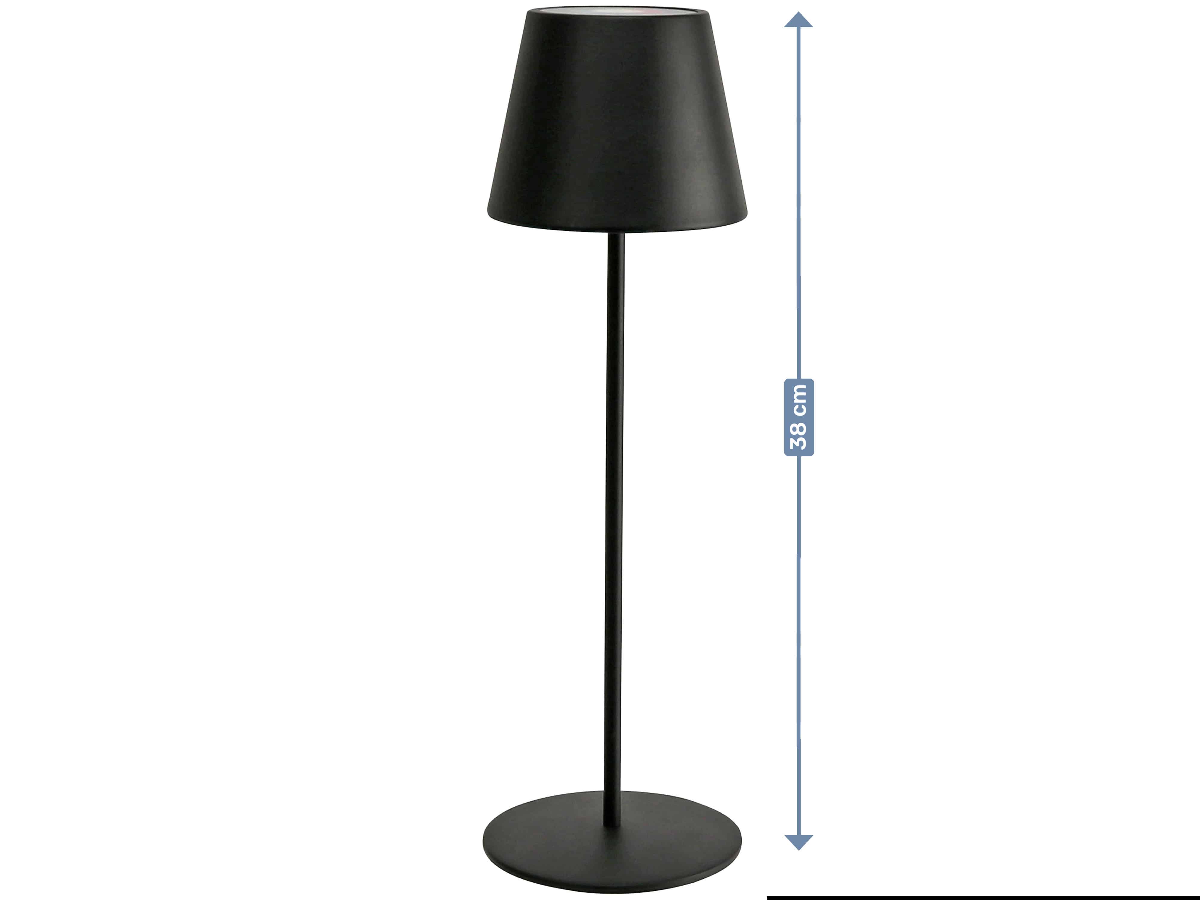 DAYLITE LED-Tischleuchte PBG-1238, 4W, 200lm, RGBW, Akku, schwarz DAYLITE LED-Tischleuchte PBG-1238, 4W, 200lm, RGBW, Akku, schwarz