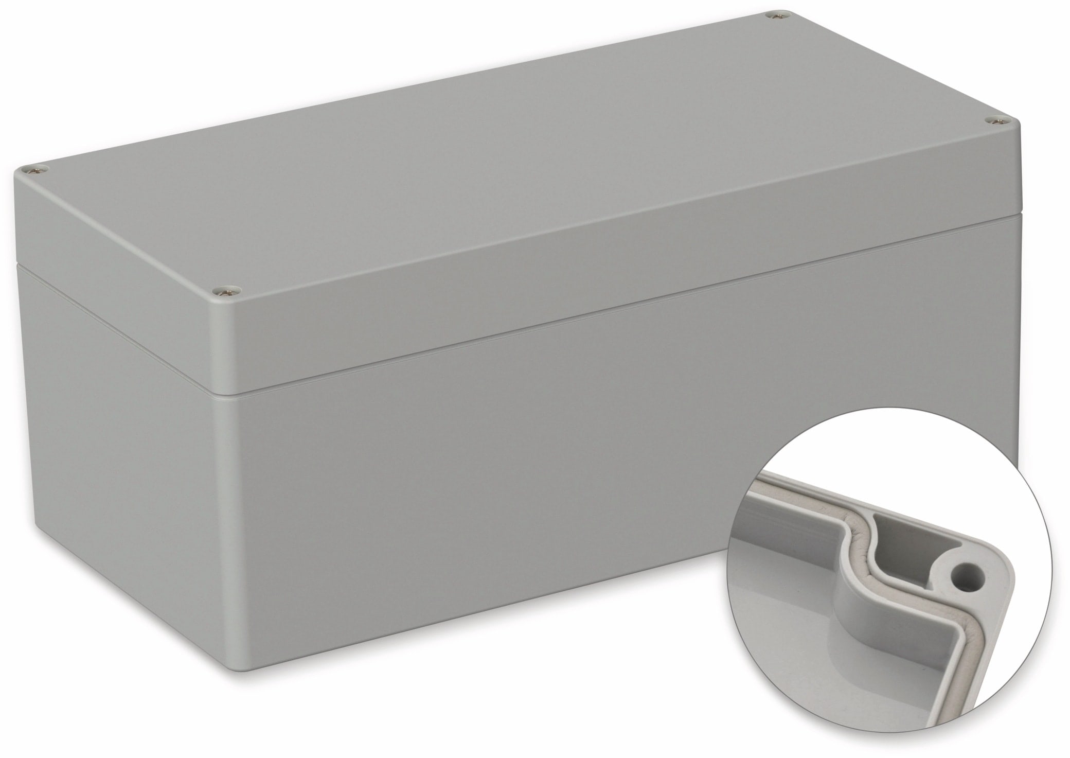 POLLIN, ABS Gehäuse, 240,5 x 120 x 100,5 mm, IP66, Lichtgrau POLLIN, ABS Gehäuse, 240,5 x 120 x 100,5 mm, IP66, Lichtgrau