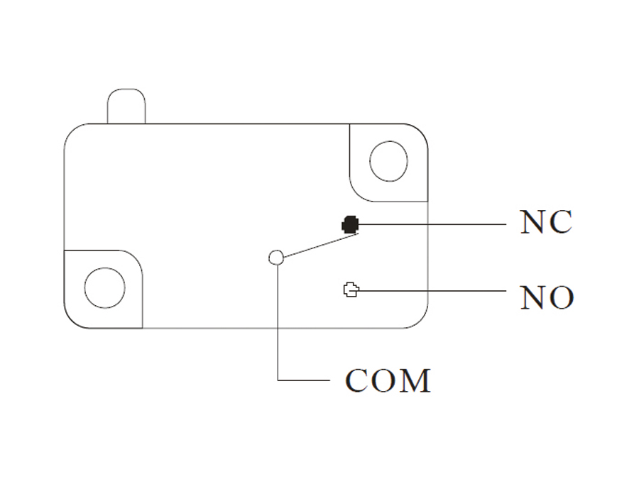 Einbau-Drucktaster DS438, 7,5 A/250 V~, schwarz