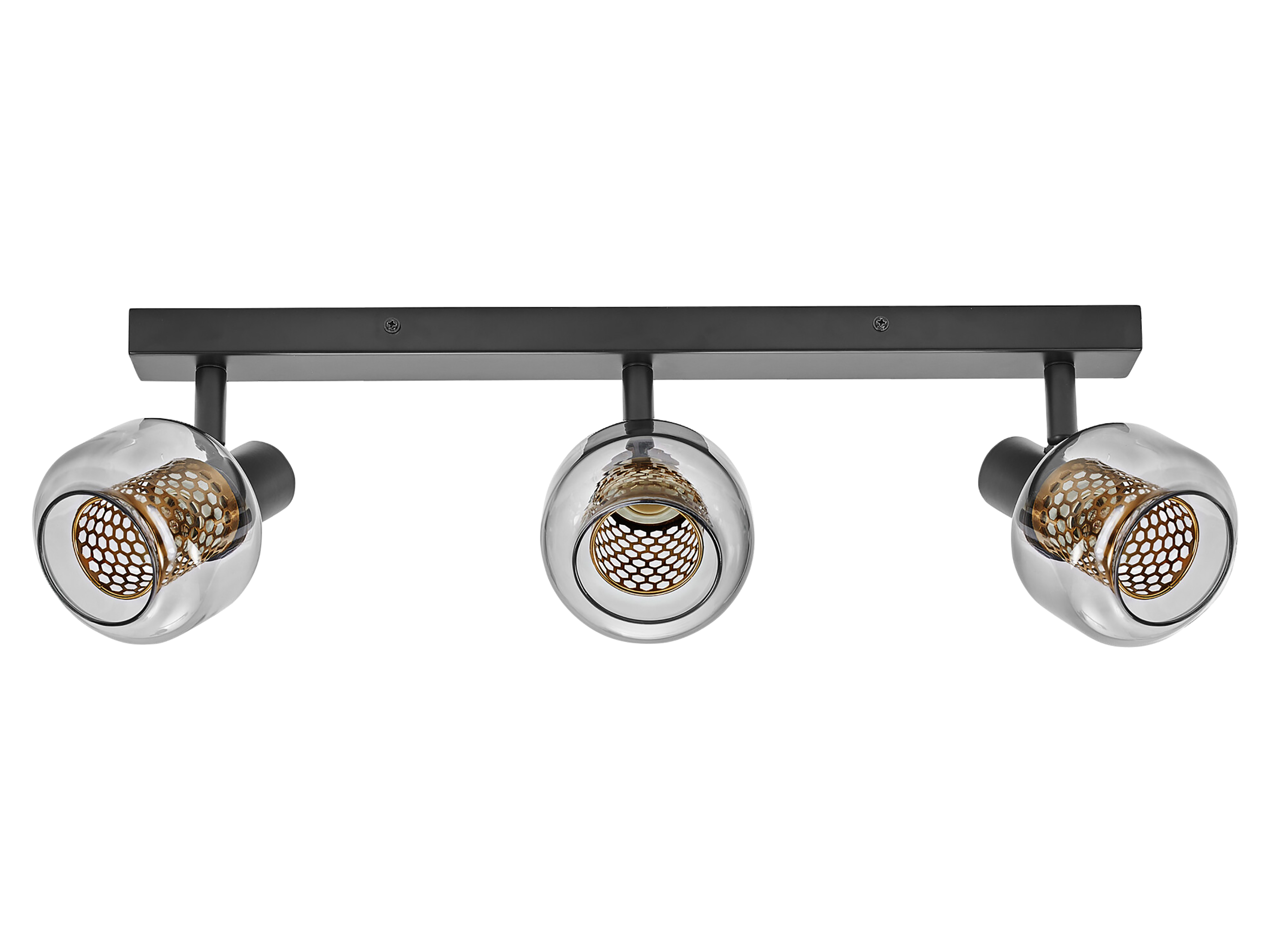 OSRAM Deckenanbau-Leuchte, E14, 8,4 W, 2700 K, 750 lm, IP20, goldenes Wabengitter, dimmbar