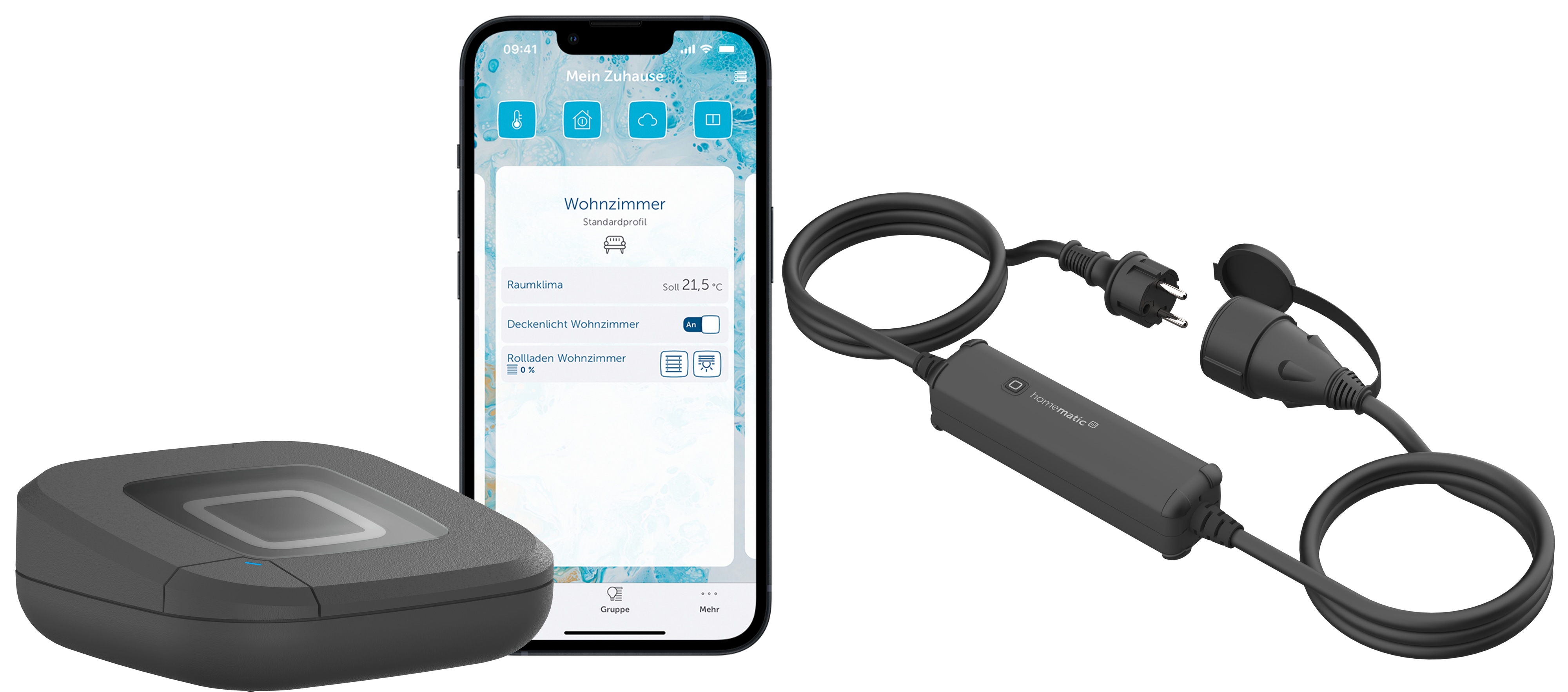 HOMEMATIC IP Schalt-Mess-Kabel + Access Point 2, anthrazit