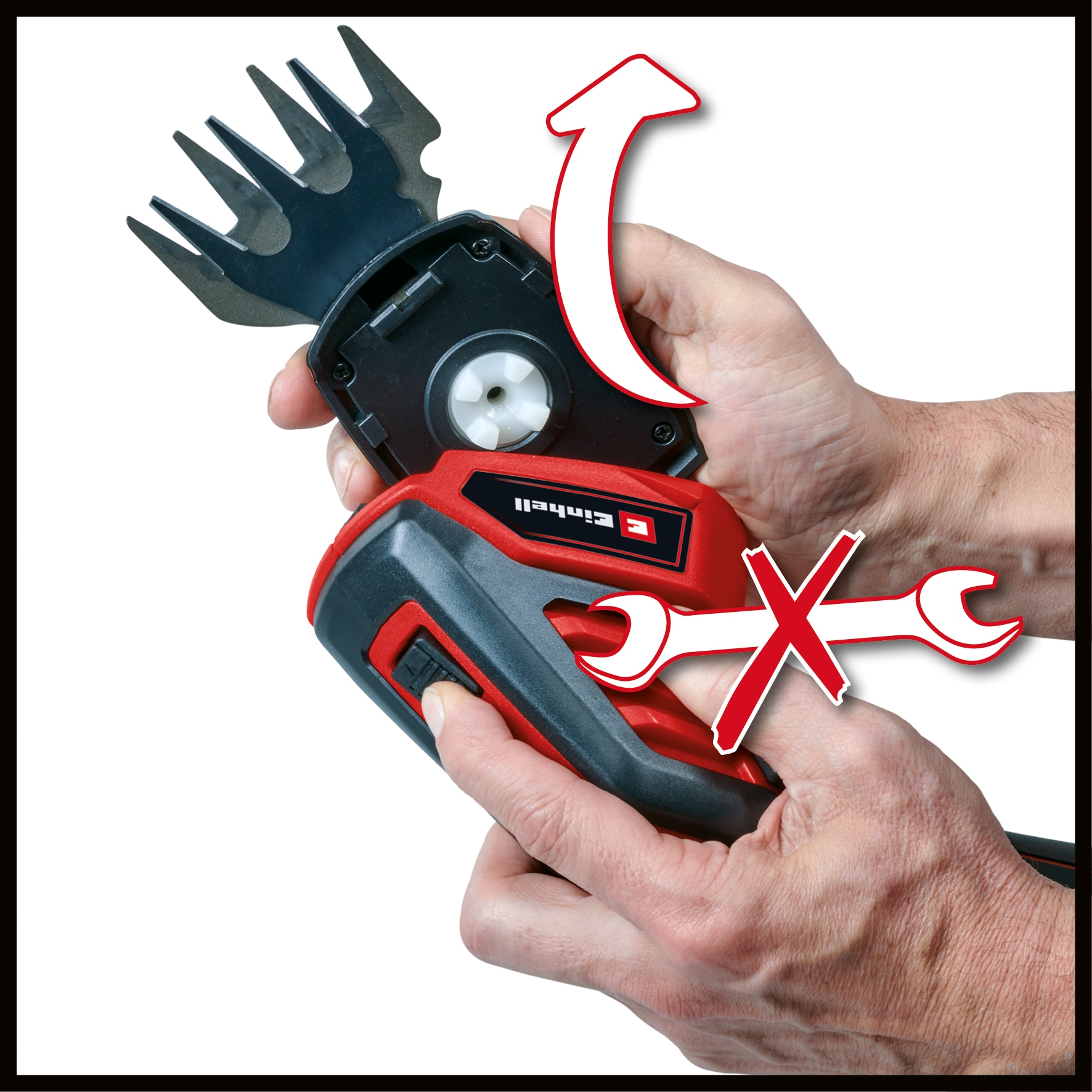 EINHELL Akku-Gras- und Strauchschere GC-CG 3,6/70 Li, mit Teleskopstiel