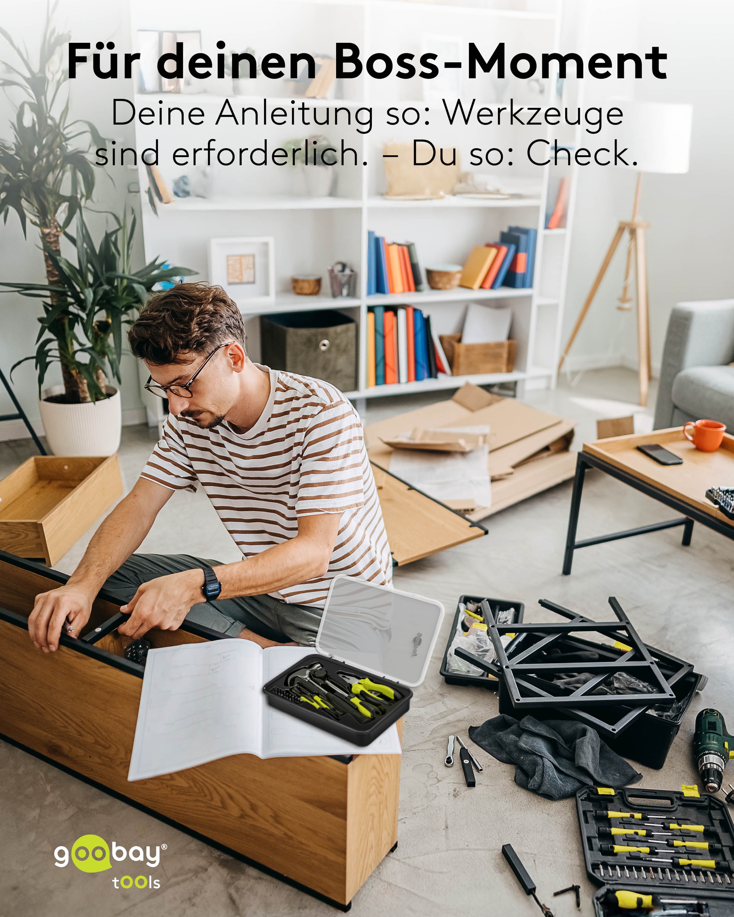 GOOBAY TOOLS Werkzeug-Set Starter, 77845, 26-teilig