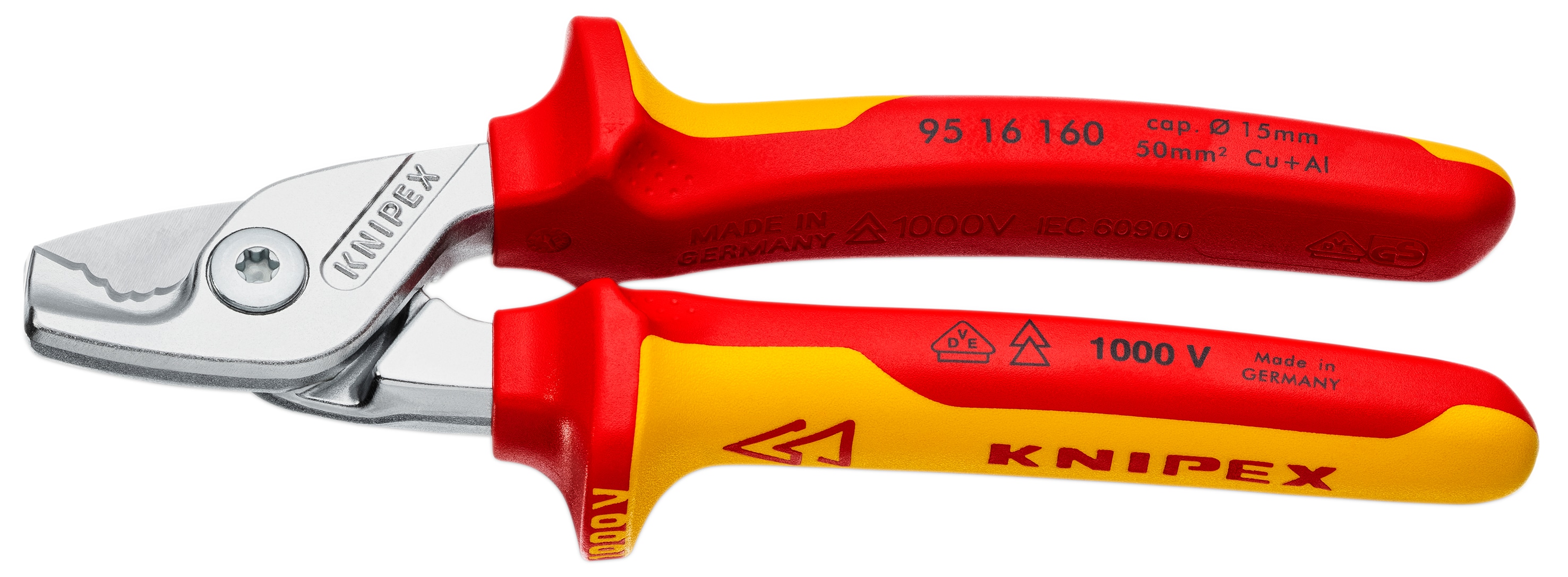 KNIPEX Kabelschere StepCut, 95 16 160, 160 mm