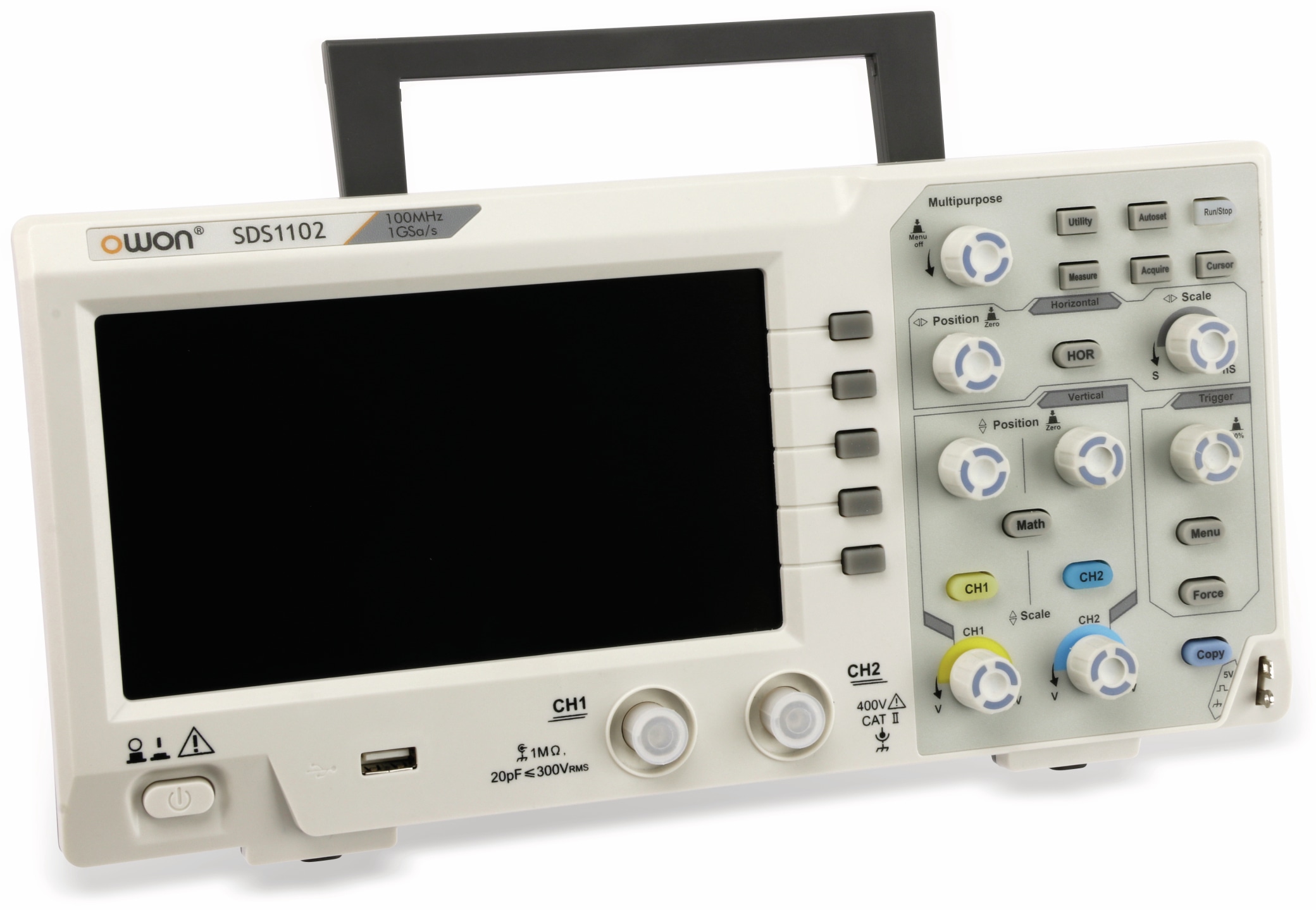 OWON LCD Speicher-Oszilloskop SDS1102, 2-Kanal, 100 MHz, USB OWON LCD Speicher-Oszilloskop SDS1102, 2-Kanal, 100 MHz, USB