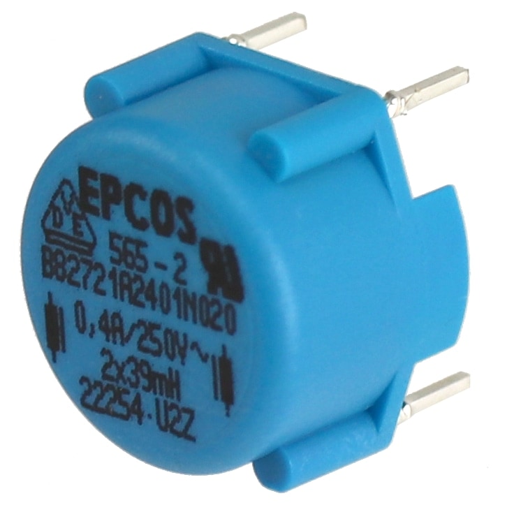 TDK Netzdrosseln, B82721A2401N020, 39mH, 0,4A, 250V TDK Netzdrosseln, B82721A2401N020, 39mH, 0,4A, 250V