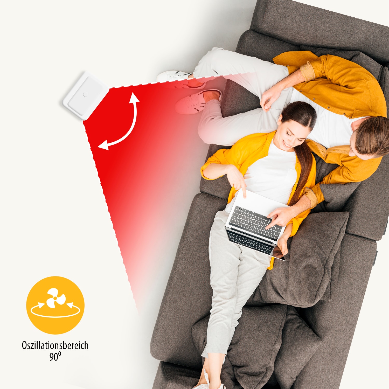 TRISTAR Keramik-Heizlüfter KA-5266, 1800 W