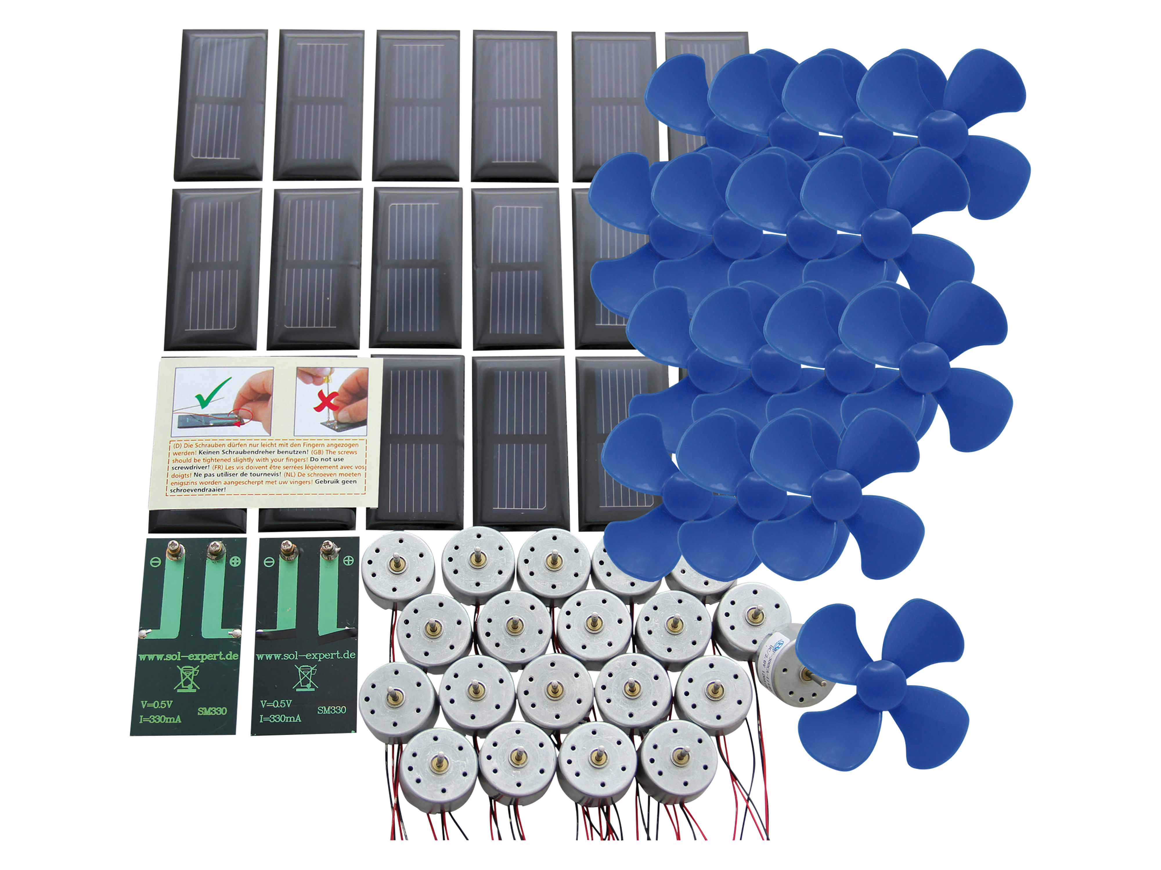 SOL-EXPERT Klassensatz Solarantrieb basic l - Schraubanschluss, mit Luftschraube SOL-EXPERT Klassensatz Solarantrieb basic l - Schraubanschluss, mit Luftschraube
