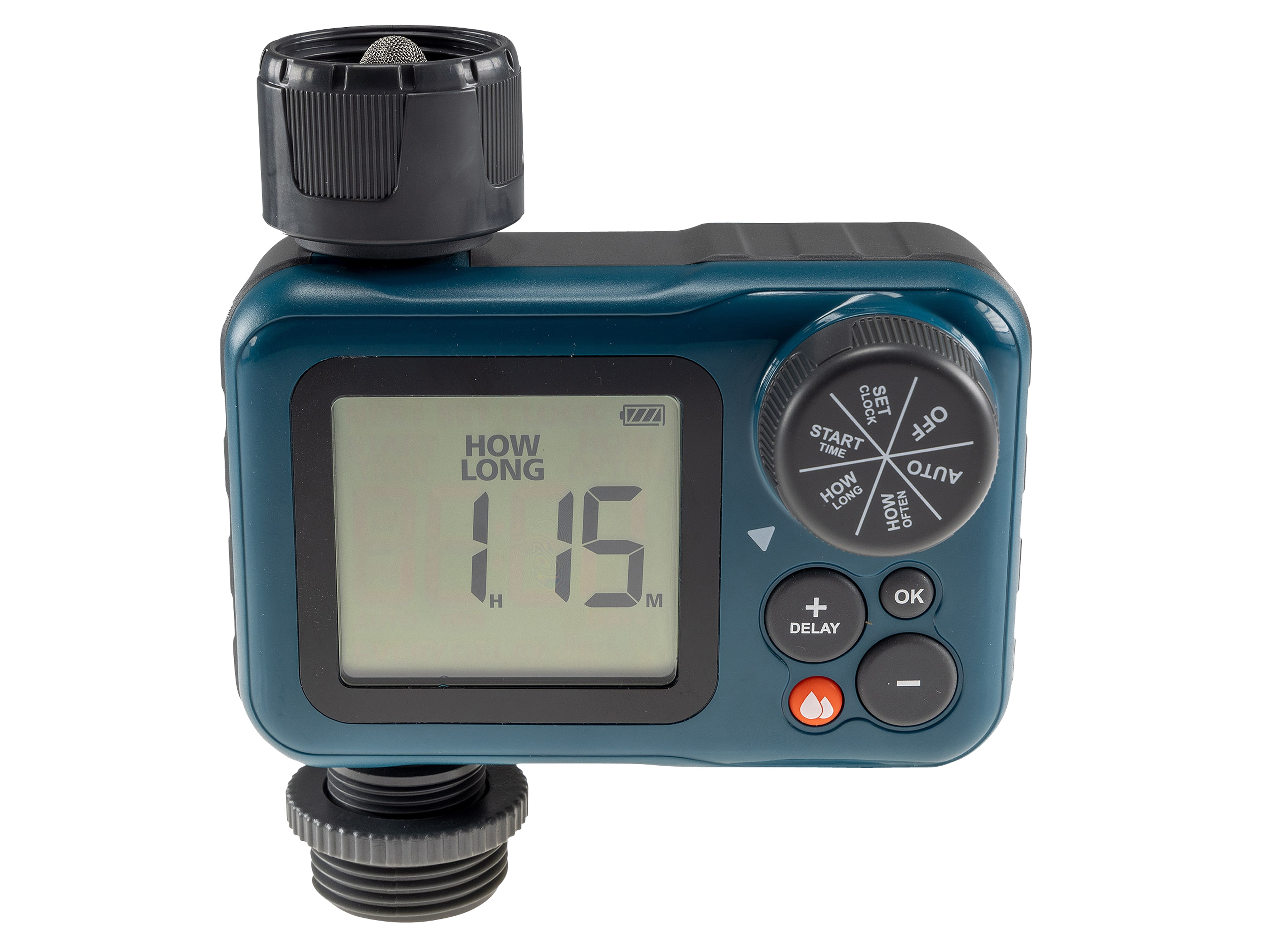 CHILITEC Digitaler Bewässerungscomputer CT-WB7, mit Adapter 1" u. 3/4"