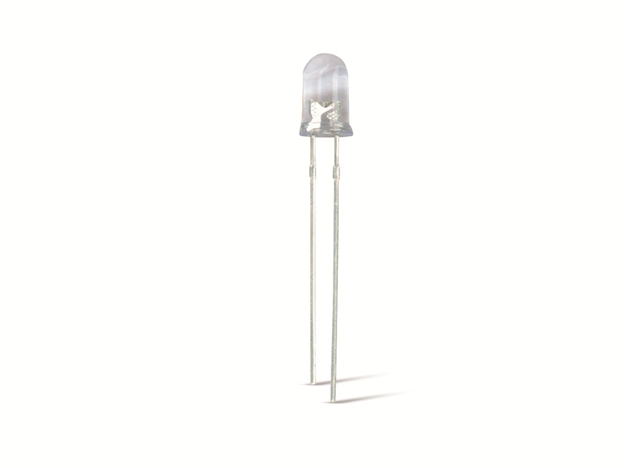 LED, weiß, Ø 10 mm, 18000 mcd, 10 Stück LED, weiß, Ø 10 mm, 18000 mcd, 10 Stück