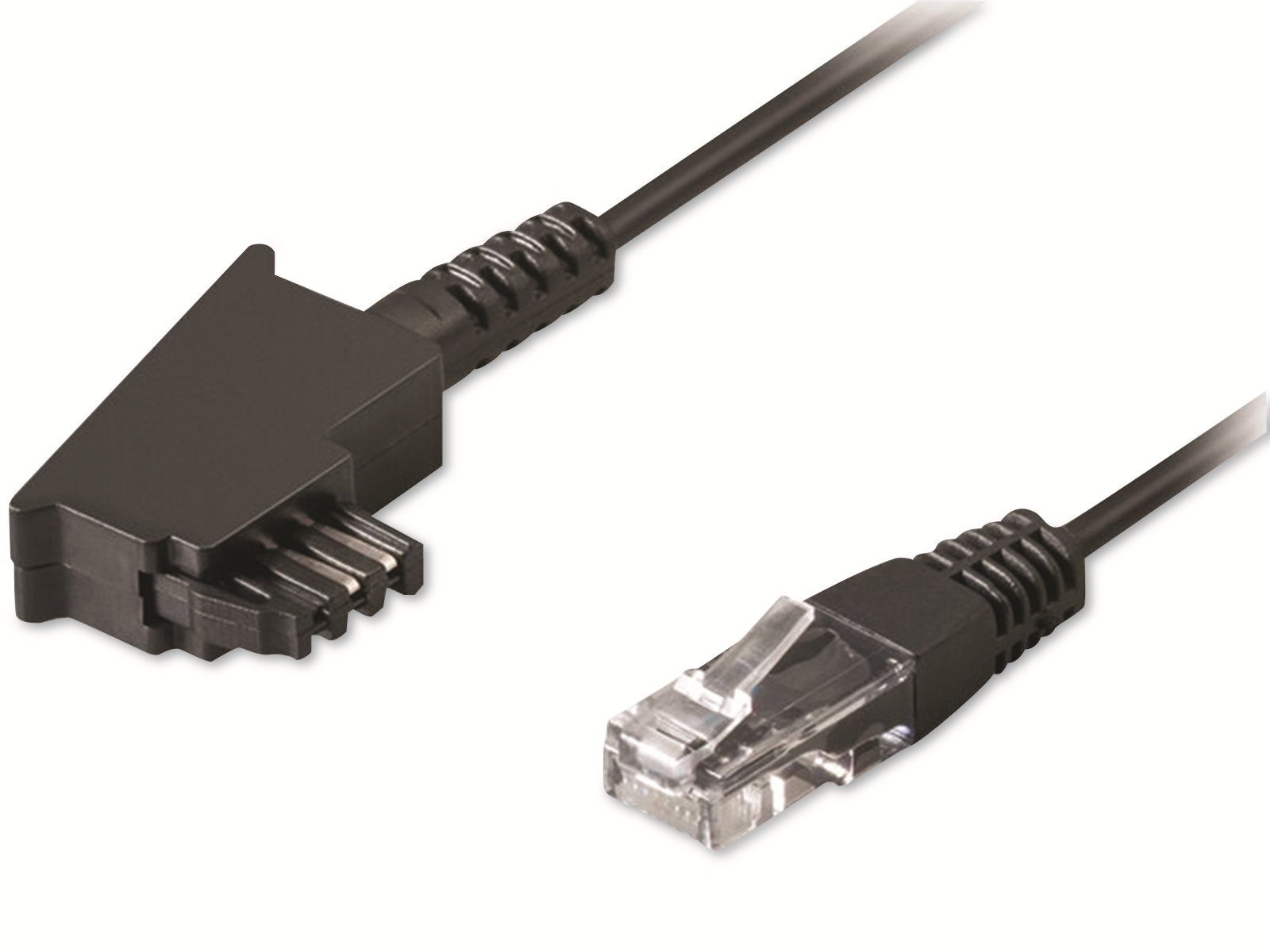 GOOBAY DSL-Anschlusskabel, TAE/F, 8P2C, schwarz, 15 m GOOBAY DSL-Anschlusskabel, TAE/F, 8P2C, schwarz, 15 m