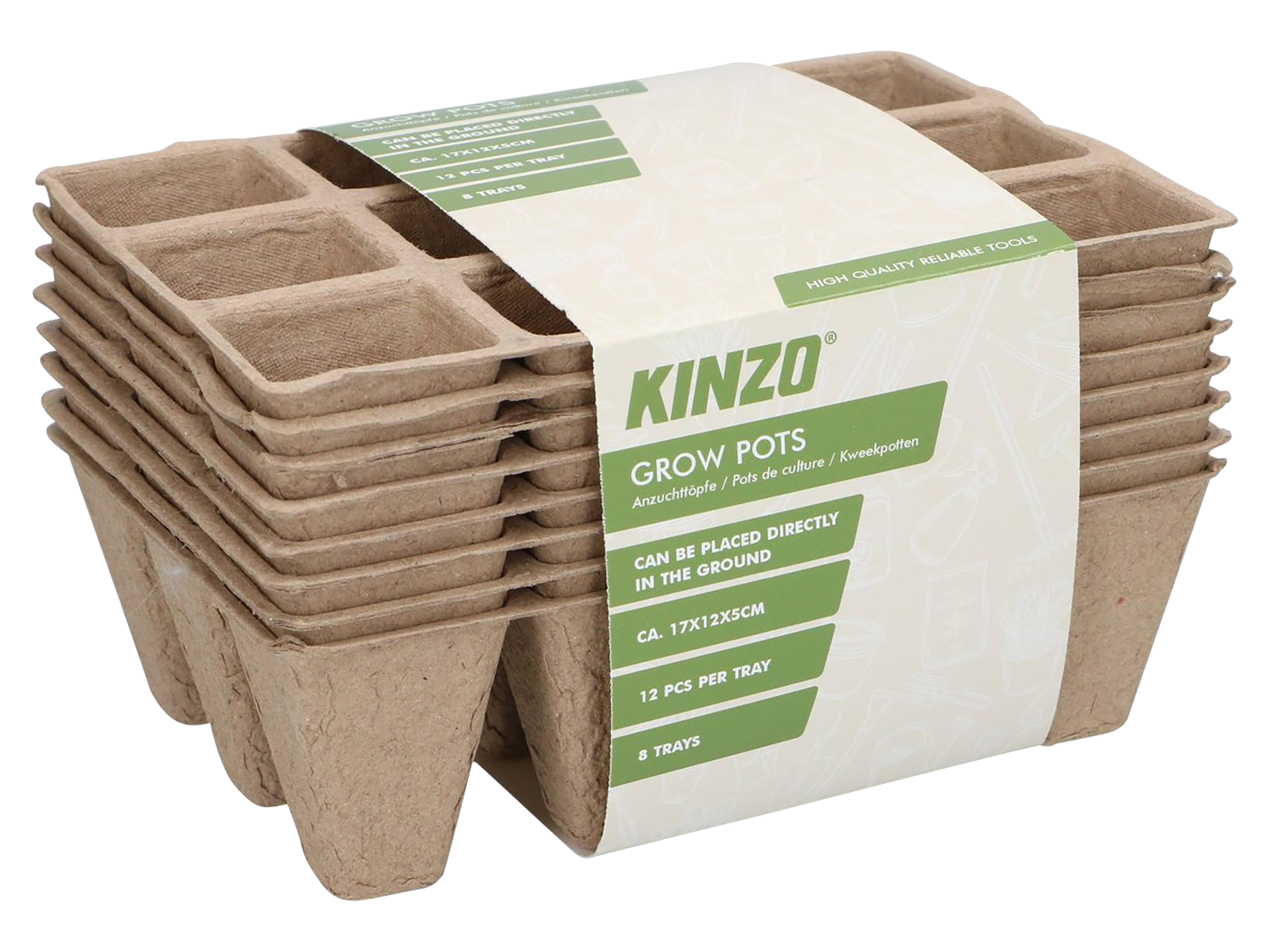 KINZO Anzuchttöpfe, 8x12 Zellen KINZO Anzuchttöpfe, 8x12 Zellen