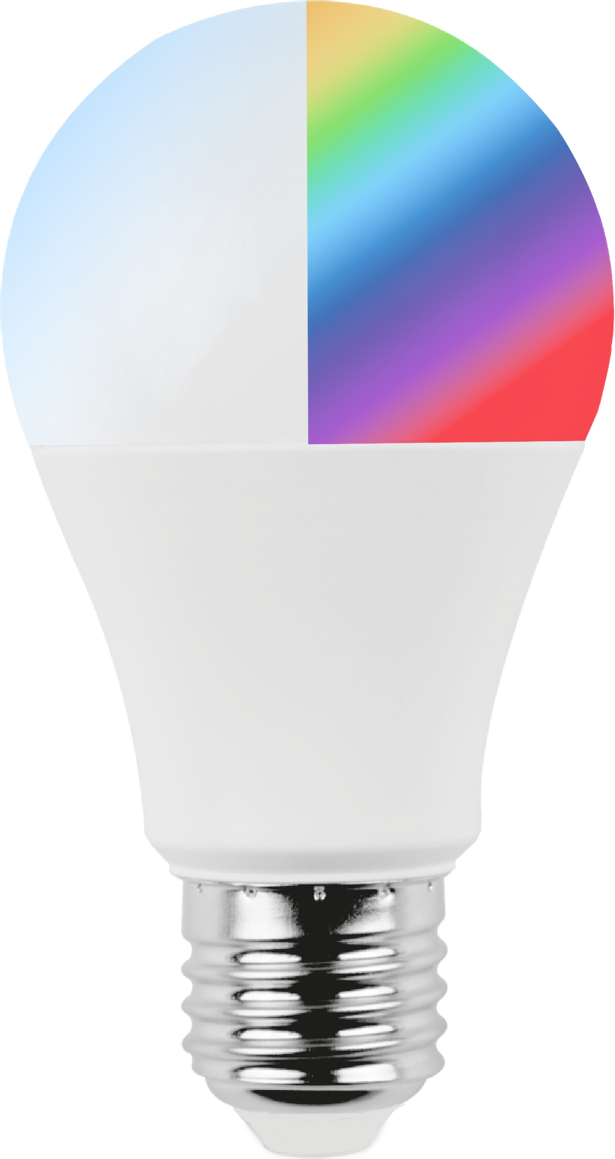 BLULAXA LED-SMD-Lampe, A60, E27, 5 W, 6500 K, EEK: F, 470 lm, kaltweiß, RGB, IP20, Fernbedienung