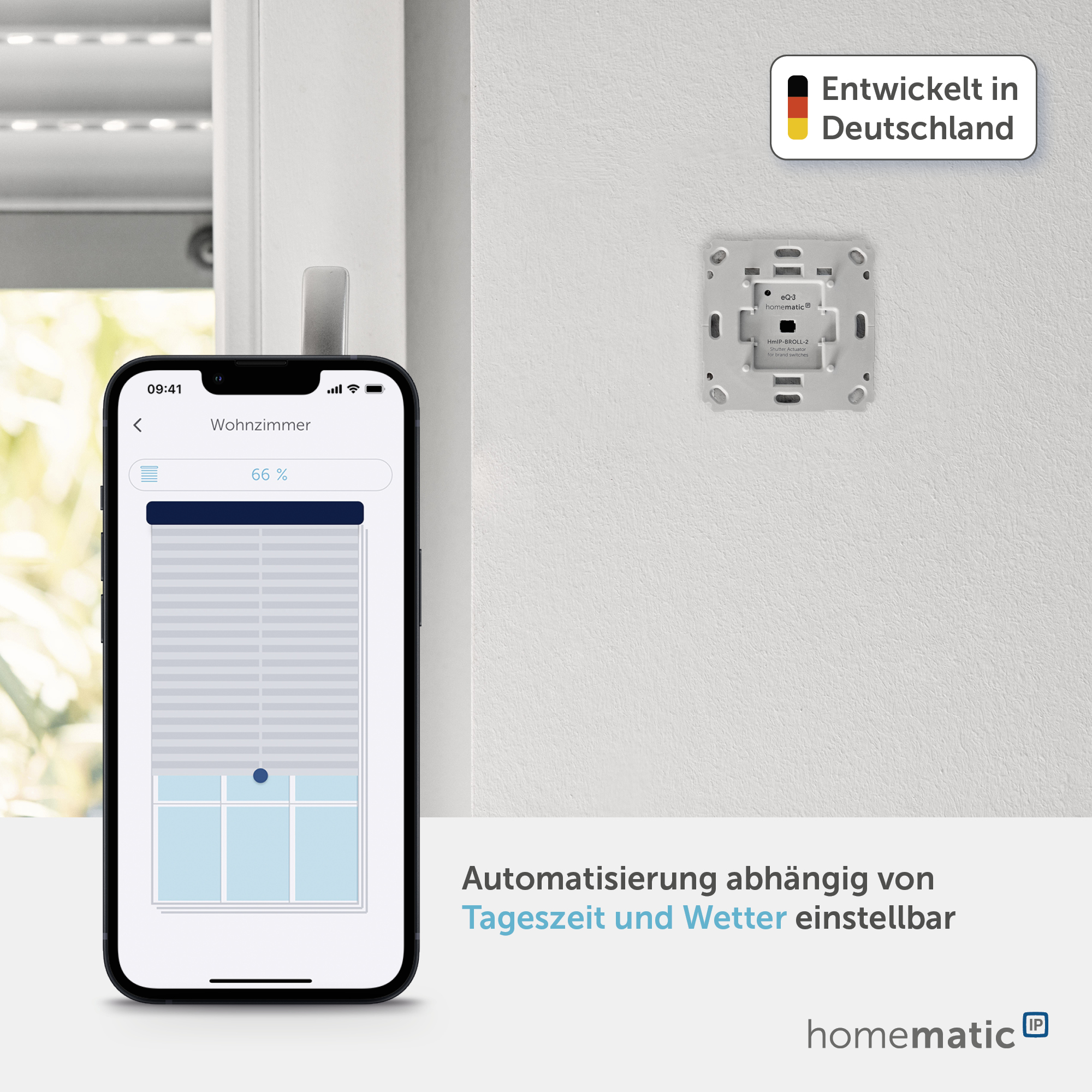 HOMEMATIC IP 162171A0 Starterset Rollladensteuerung für 2 Rollläden oder Markisen