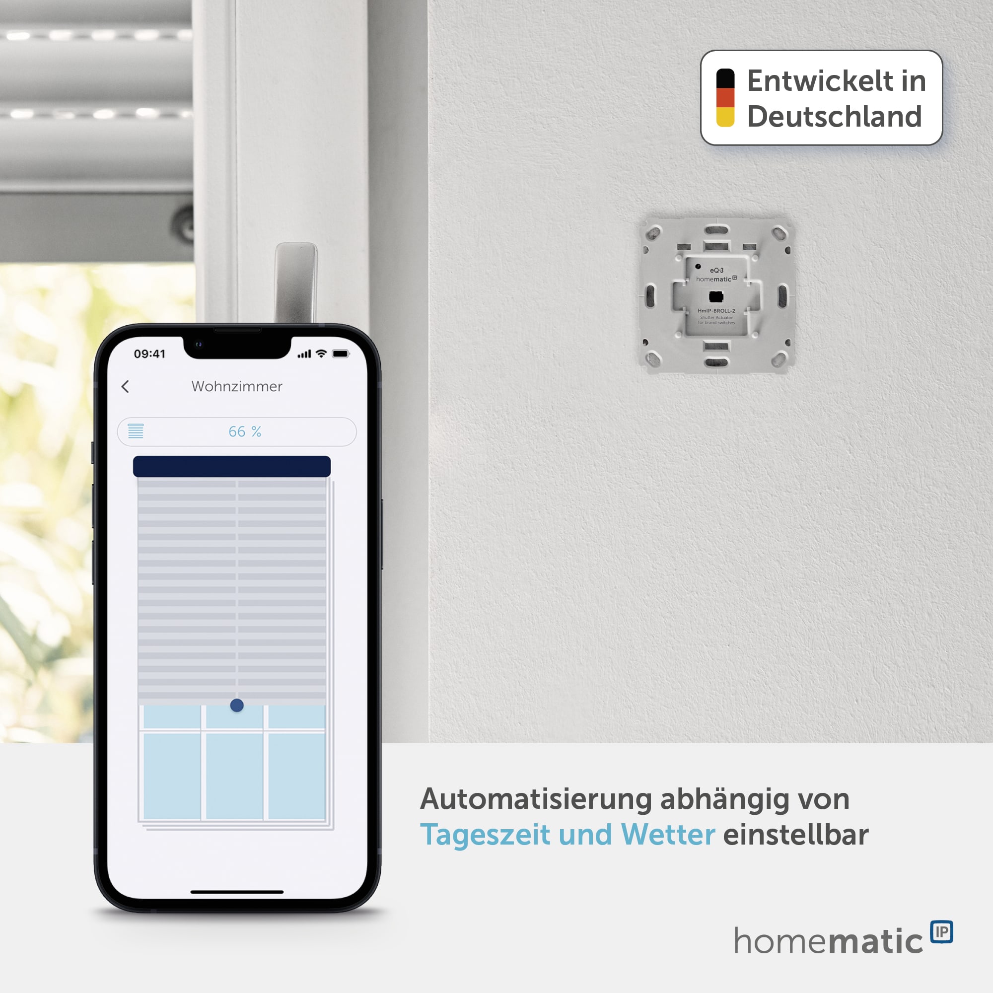HOMEMATIC IP 162171A0 Starterset Rollladensteuerung für 2 Rollläden oder Markisen