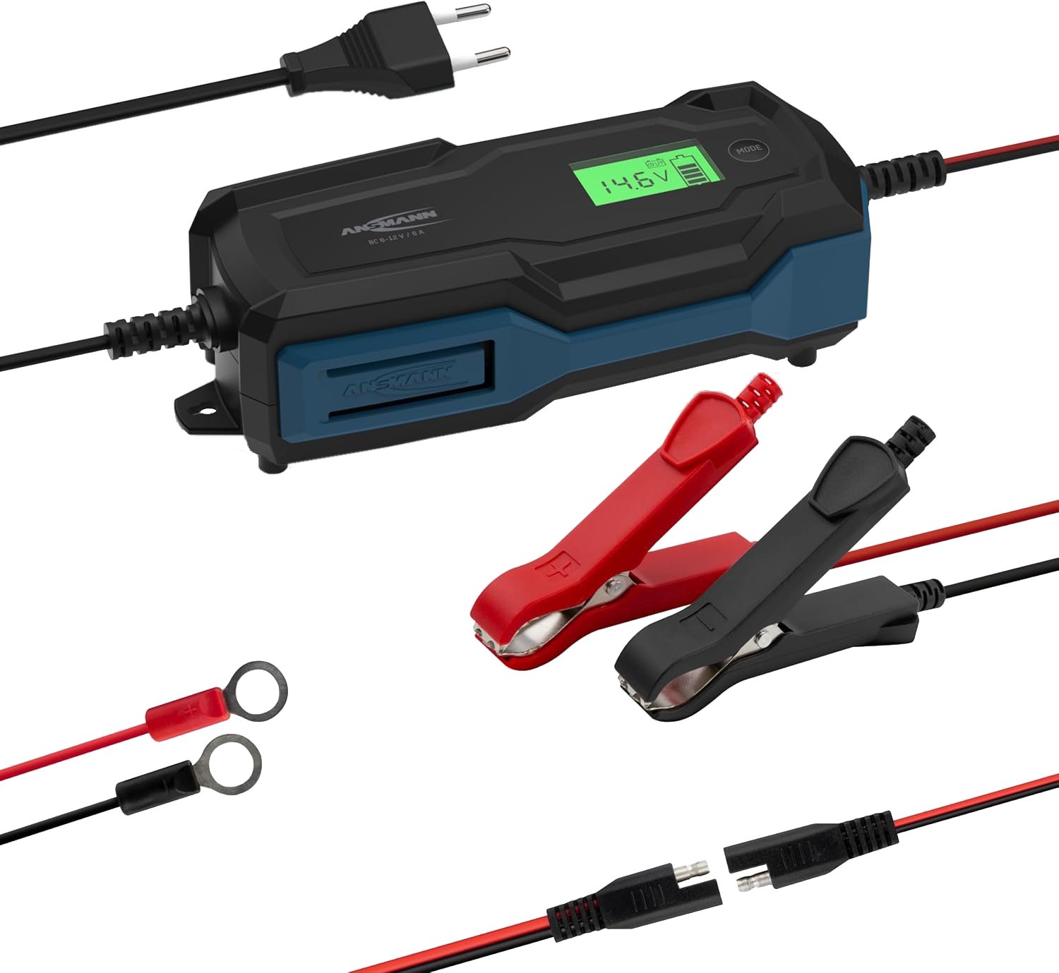 ANSMANN Autobatterie-Ladegerät, 1001-0145, Bleiladegerät, BC 6...12 V-, 6 A ANSMANN Autobatterie-Ladegerät, 1001-0145, Bleiladegerät, BC 6...12 V-, 6 A