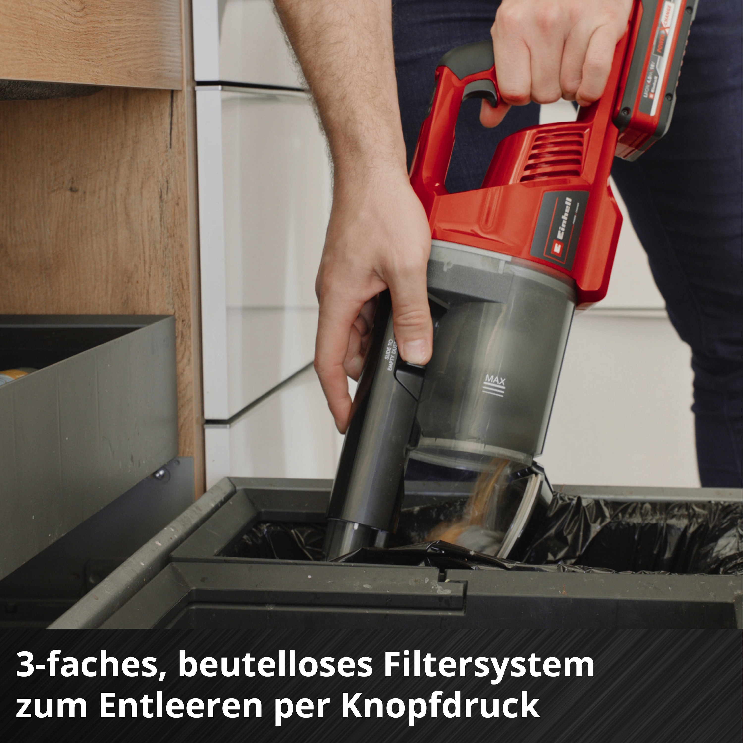 EINHELL Akku-Stielstaubsauger TE-SV 18 Li Kit (1x 4,0 Ah)