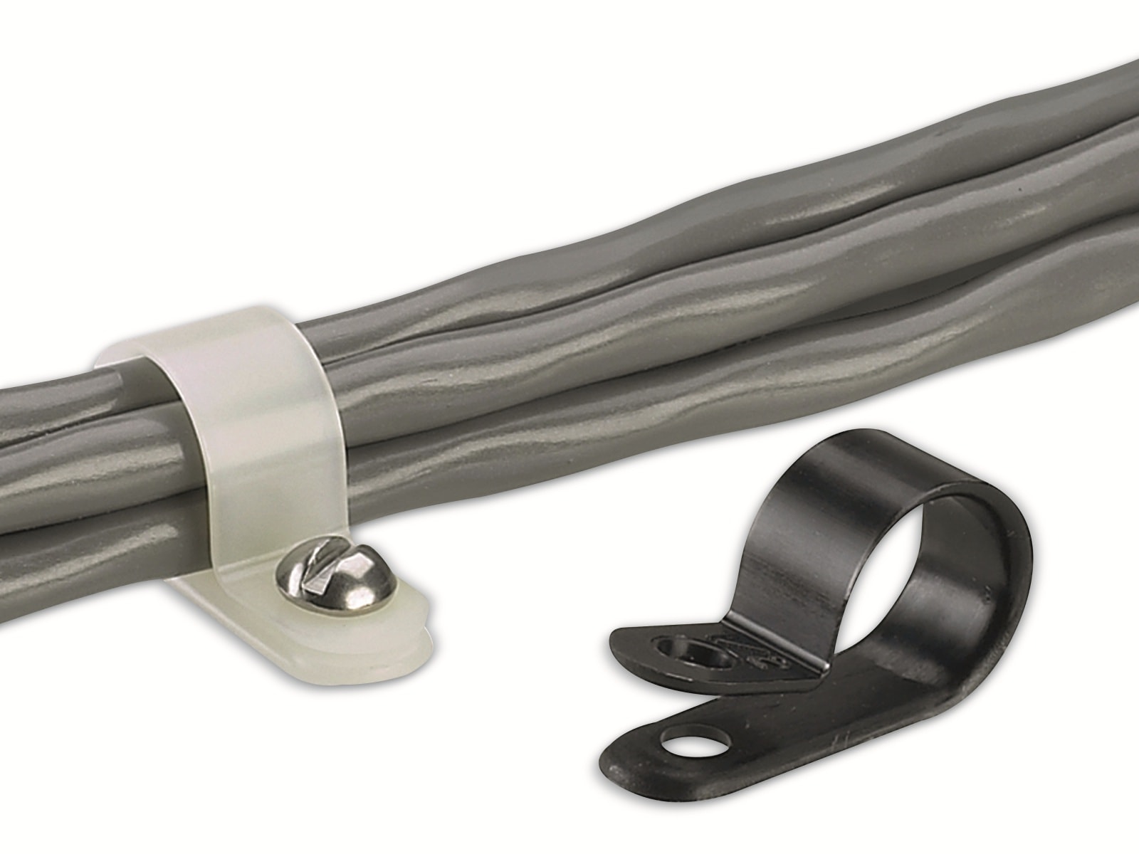 PANDUIT Befestigungsschelle, CCS25-S8-C0, schwarz, schraubbar, 6,30 mm