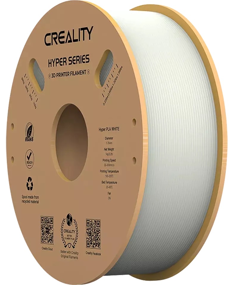 CREALITY 3D Filament PLA RFID, 1 kg, weiß, 1,75 mm CREALITY 3D Filament PLA RFID, 1 kg, weiß, 1,75 mm
