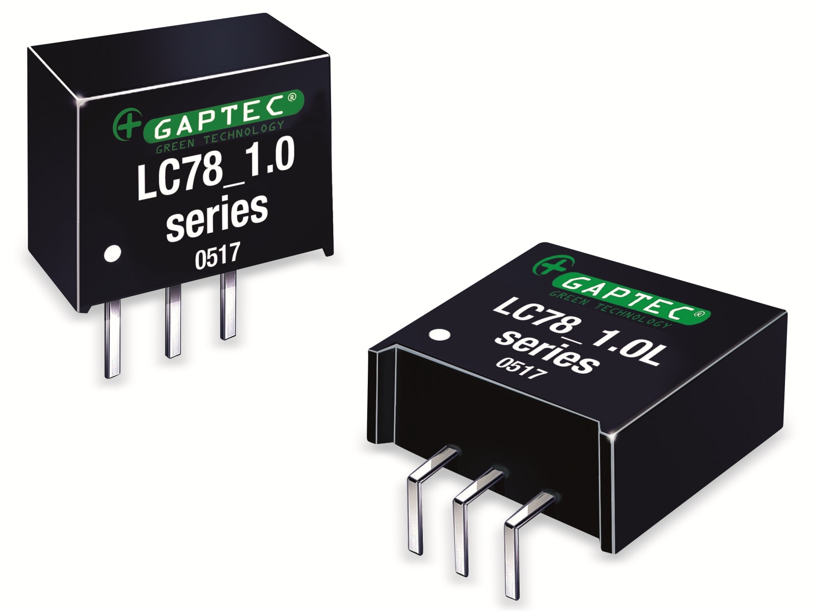 GAPTEC DC-DC-Wandler, Electronic, SIP3 micro size, 6,5-42Vin, 5Vout, 1000mA, 11,6x6x10,2mm