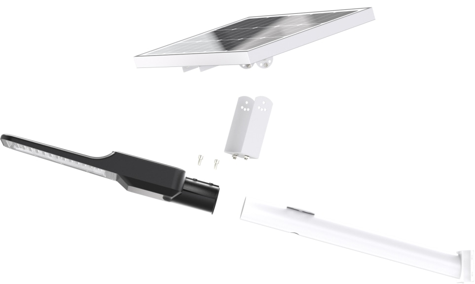 ENOVALITE Solar LED-Straßenleuchte-PRO, 400 W, 5200 lm, 6500 K ENOVALITE Solar LED-Straßenleuchte-PRO, 400 W, 5200 lm, 6500 K