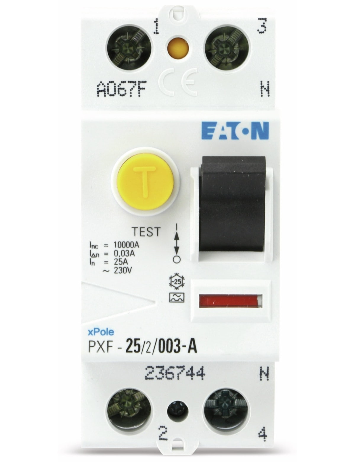 EATON Fehlerstrom-Schutzschalter PXF-25/2/003-A, 25/0,03 A EATON Fehlerstrom-Schutzschalter PXF-25/2/003-A, 25/0,03 A
