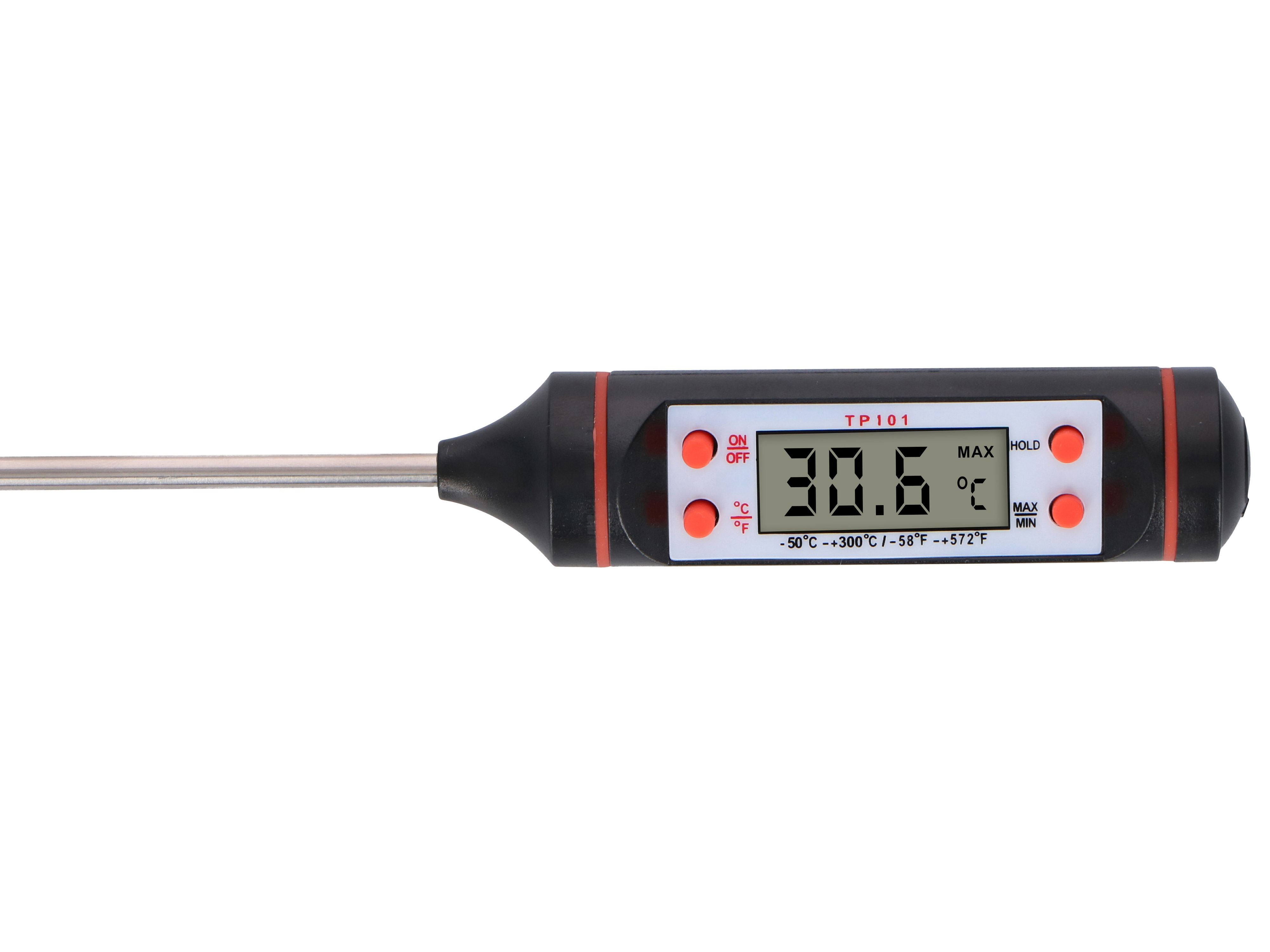 ALPINA Digitales-Küchenthermometer, 25x240 mm, -50 bis +300 Grad Cel. ALPINA Digitales-Küchenthermometer, 25x240 mm, -50 bis +300 Grad Cel.