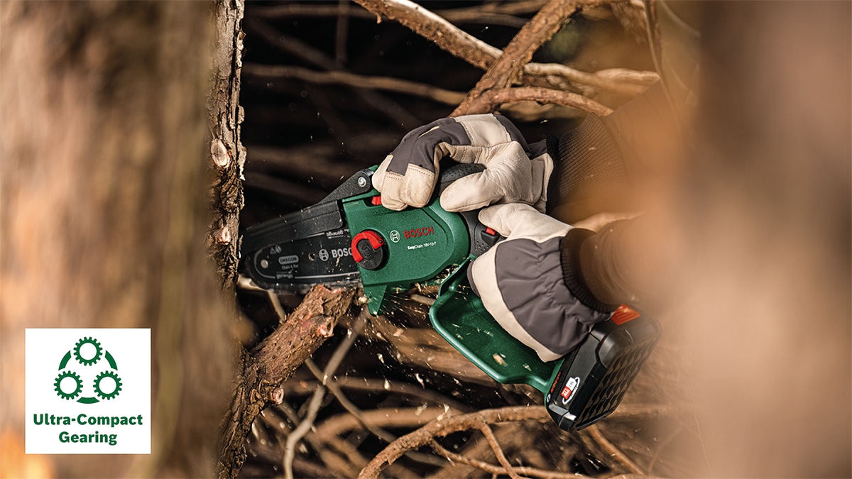 BOSCH Akku-Kettensäge, EasyChain 18V-15-7, 06008B8901, Solo
