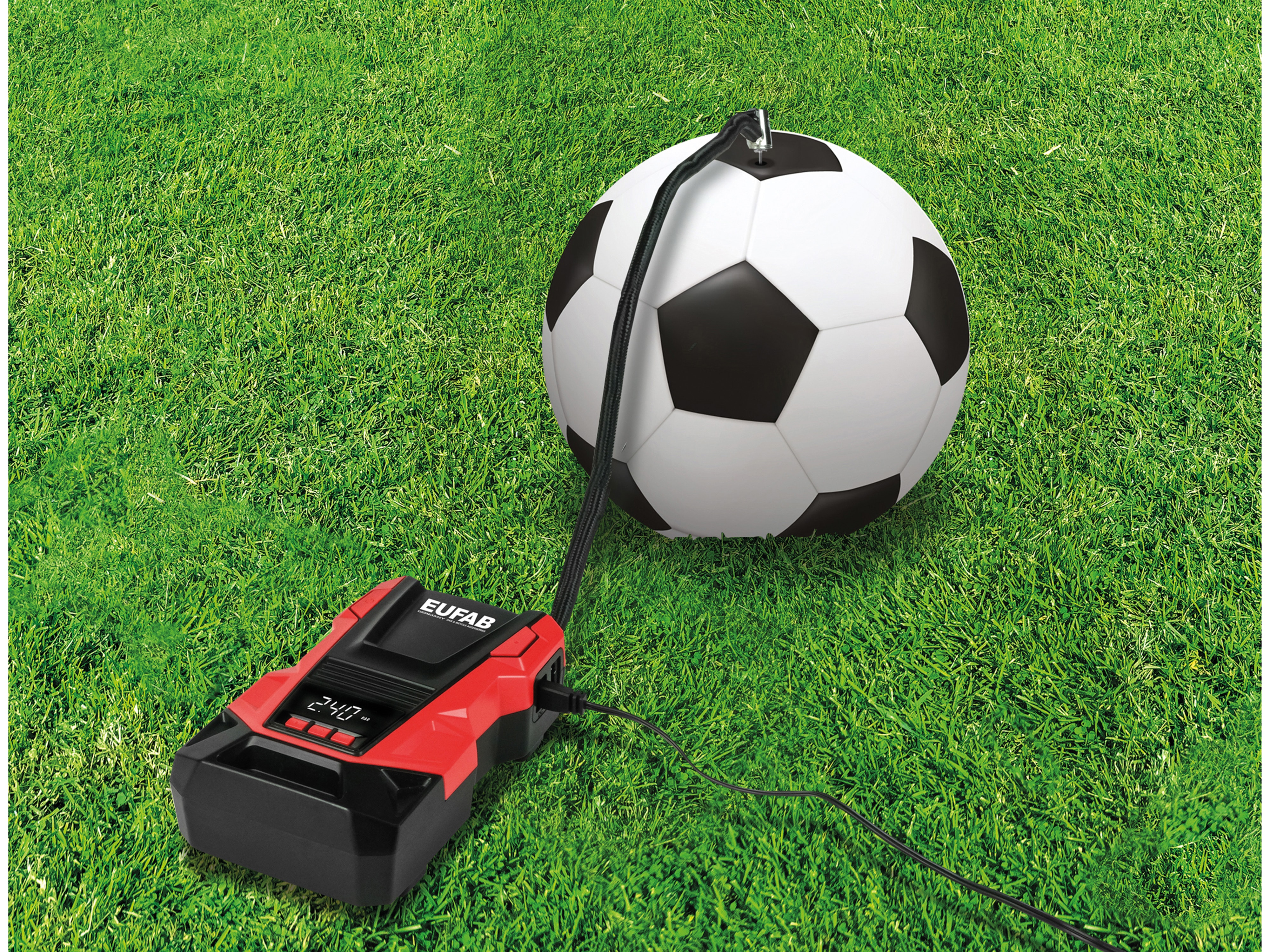 EUFAB Luft-Kompressor Dual Power 12V/230 V