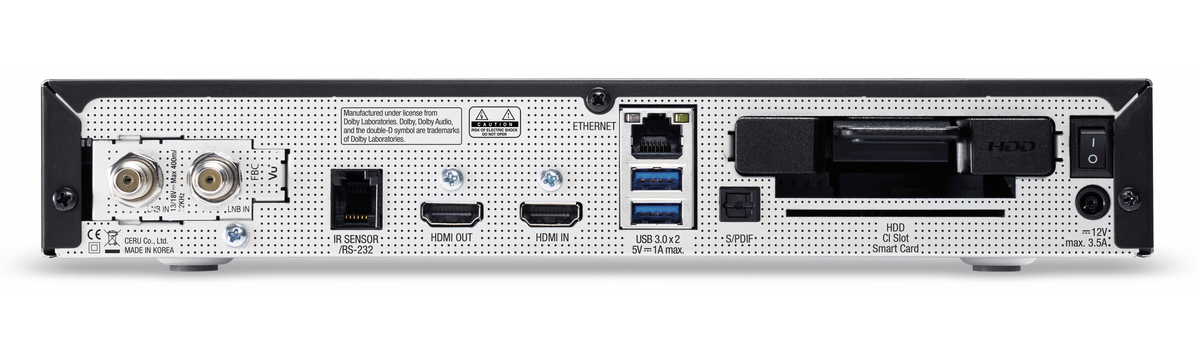 VU+ DVB-S HDTV Receiver Uno 4K SE, Linux, schwarz