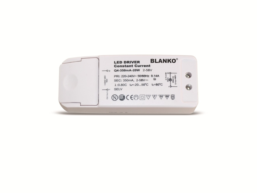 LED-Schaltnetzteil, 350 mA, 2...58 V-, 20 W
