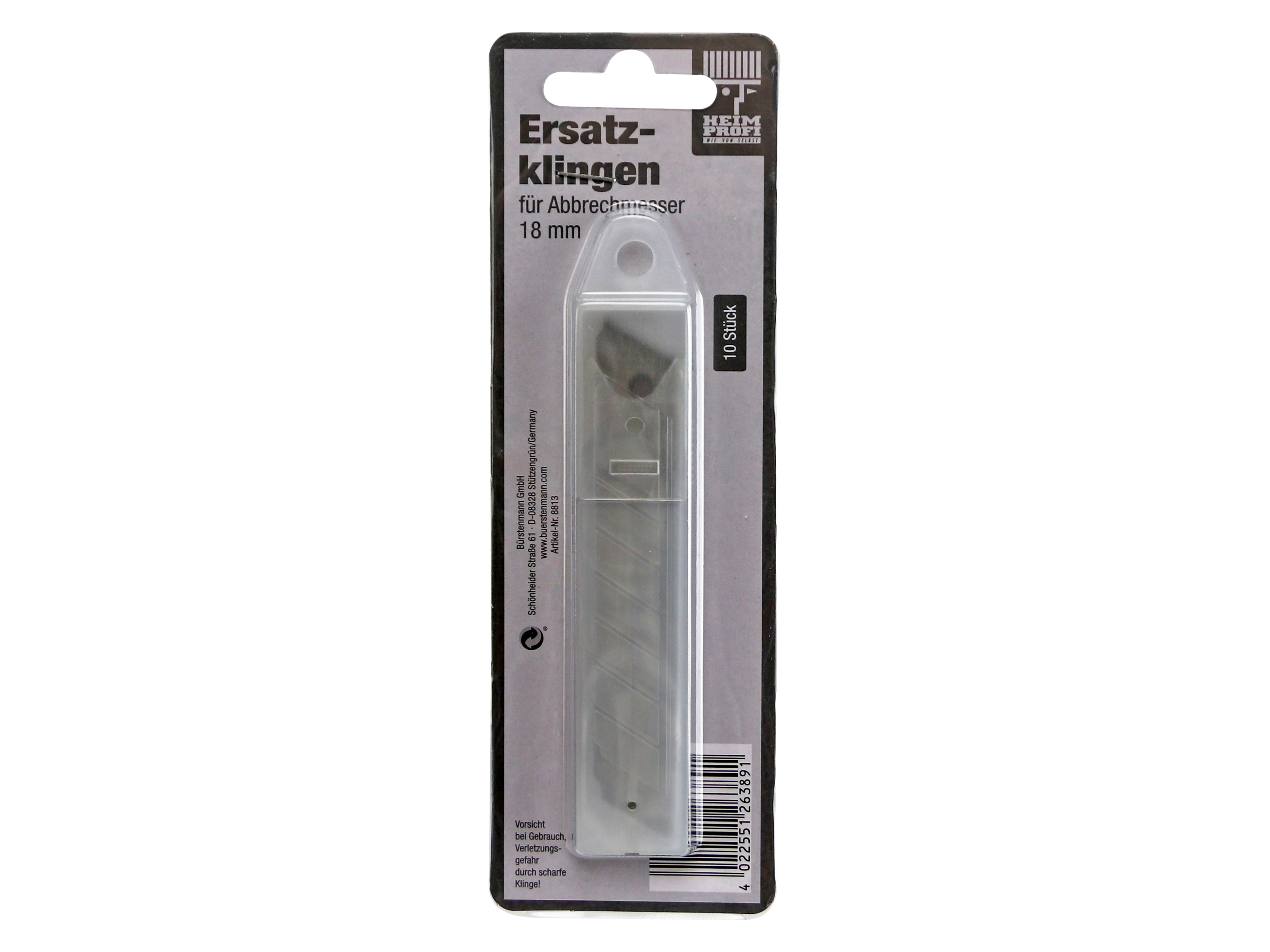 Ersatzklingen, 18 mm, 10 Stück
