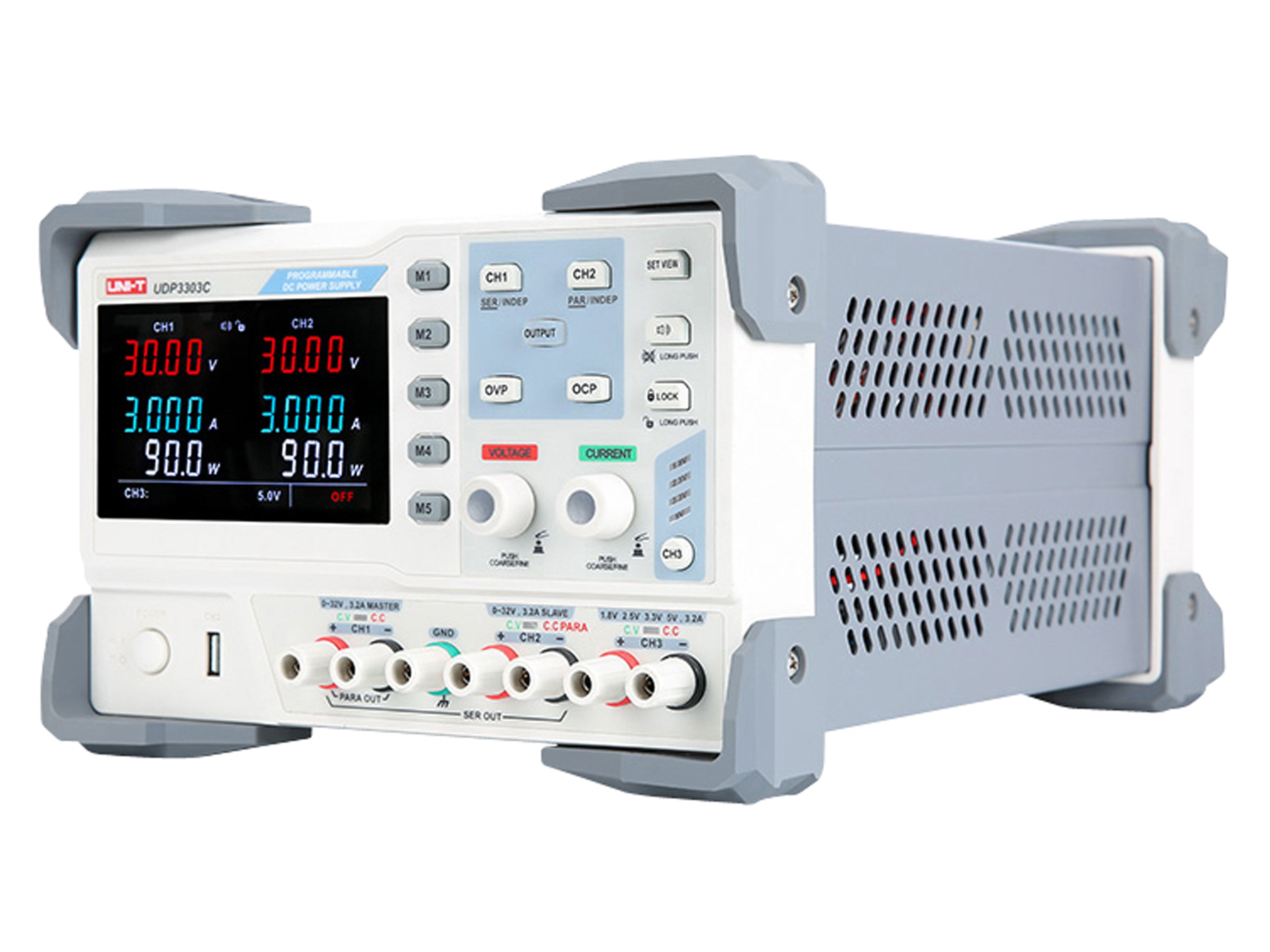UNI-T Labornetzteil UDP3303C, 3-Kanal, RS232, 0...30 V, 0...3 A, 195 W UNI-T Labornetzteil UDP3303C, 3-Kanal, RS232, 0...30 V, 0...3 A, 195 W