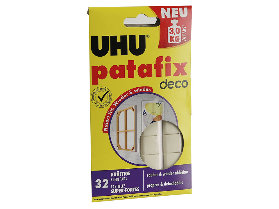 UHU doppelseitige Klebepads patafix deco, 47910, 32 Stück