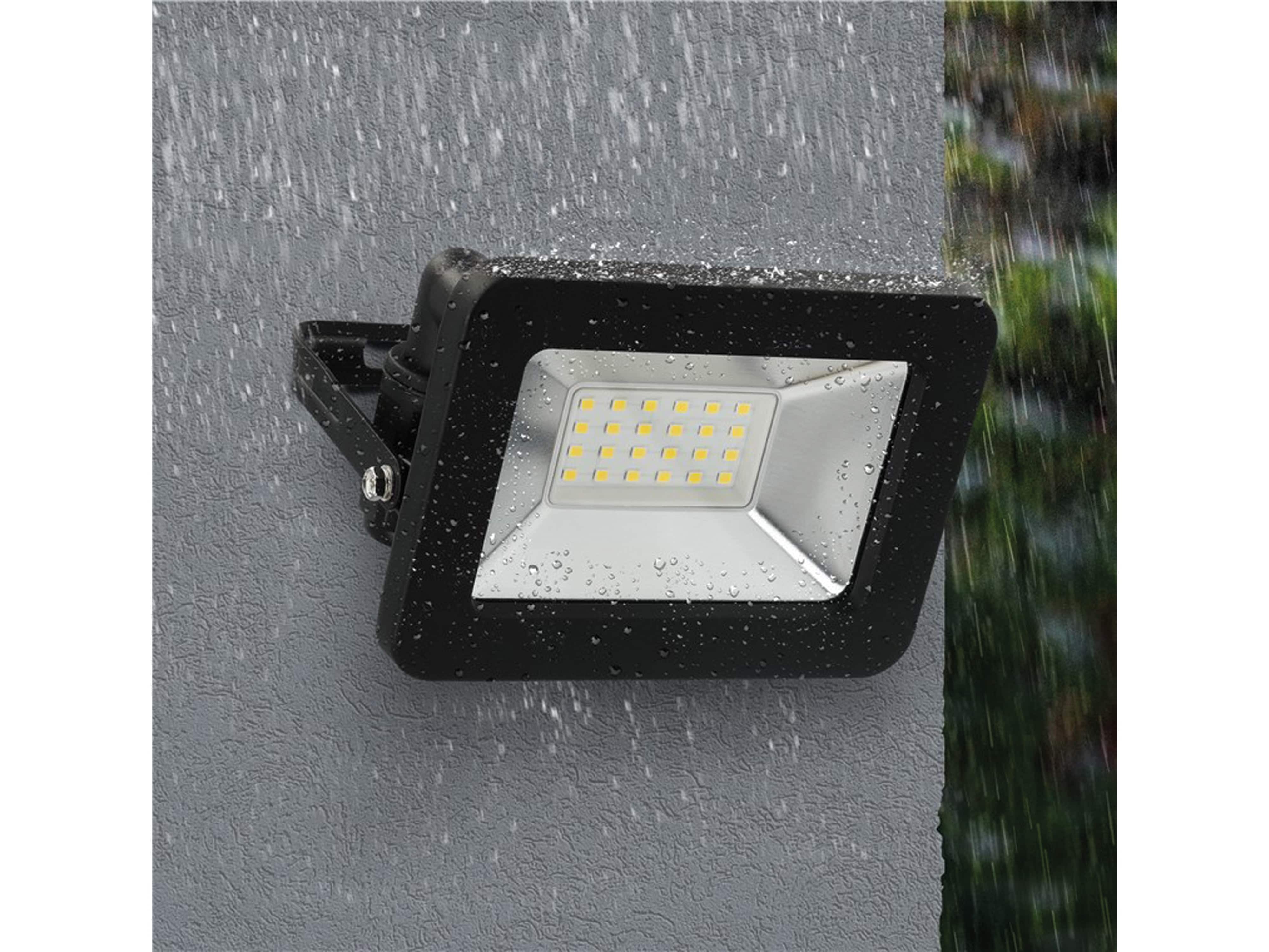 GOOBAY LED-Fluter, 20W, 1700lm, 4000K, schwarz