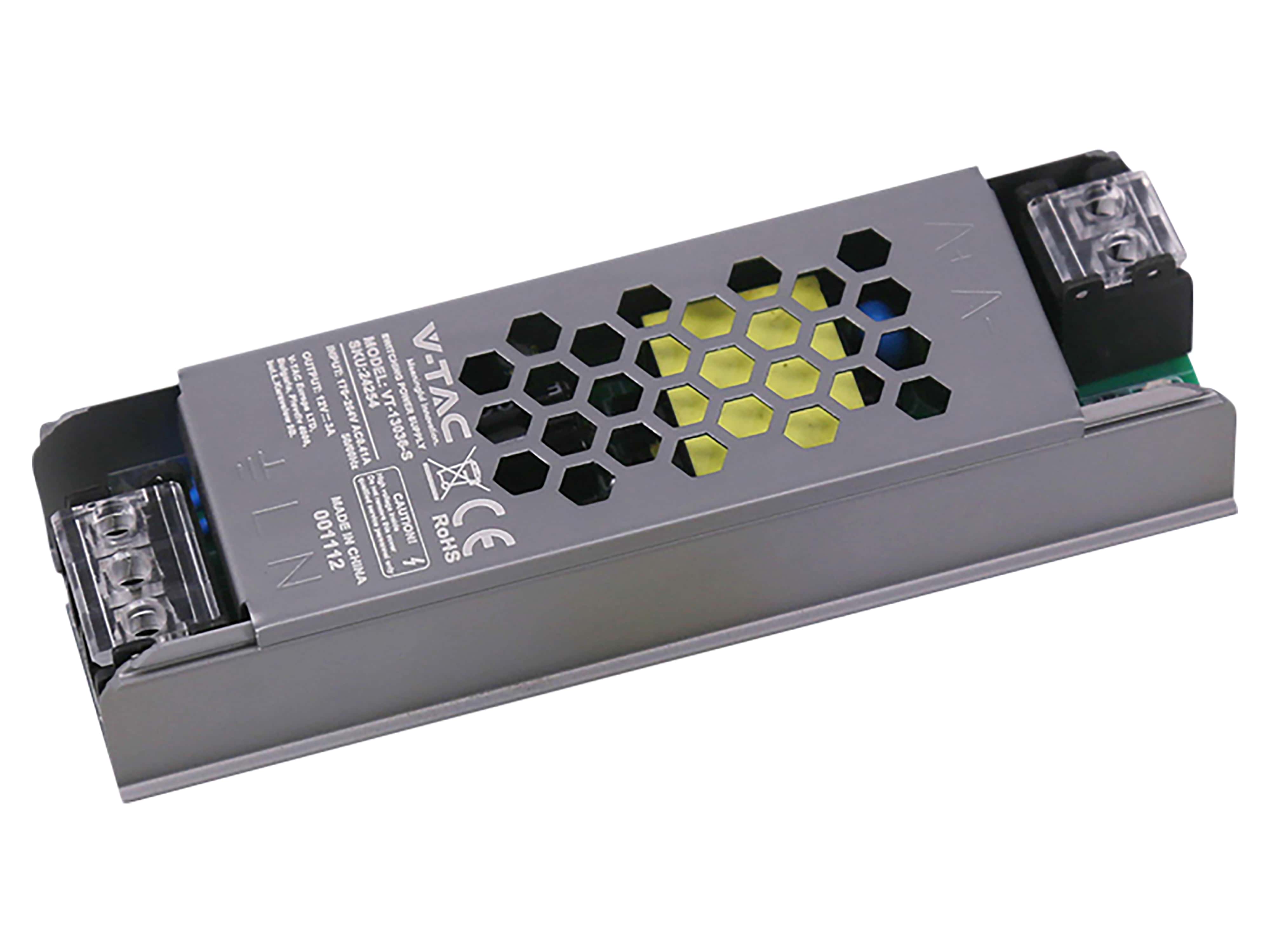 V-TAC Schaltnetzteil, VT-24254, 12V/3,0A, 36W, IP20 V-TAC Schaltnetzteil, VT-24254, 12V/3,0A, 36W, IP20