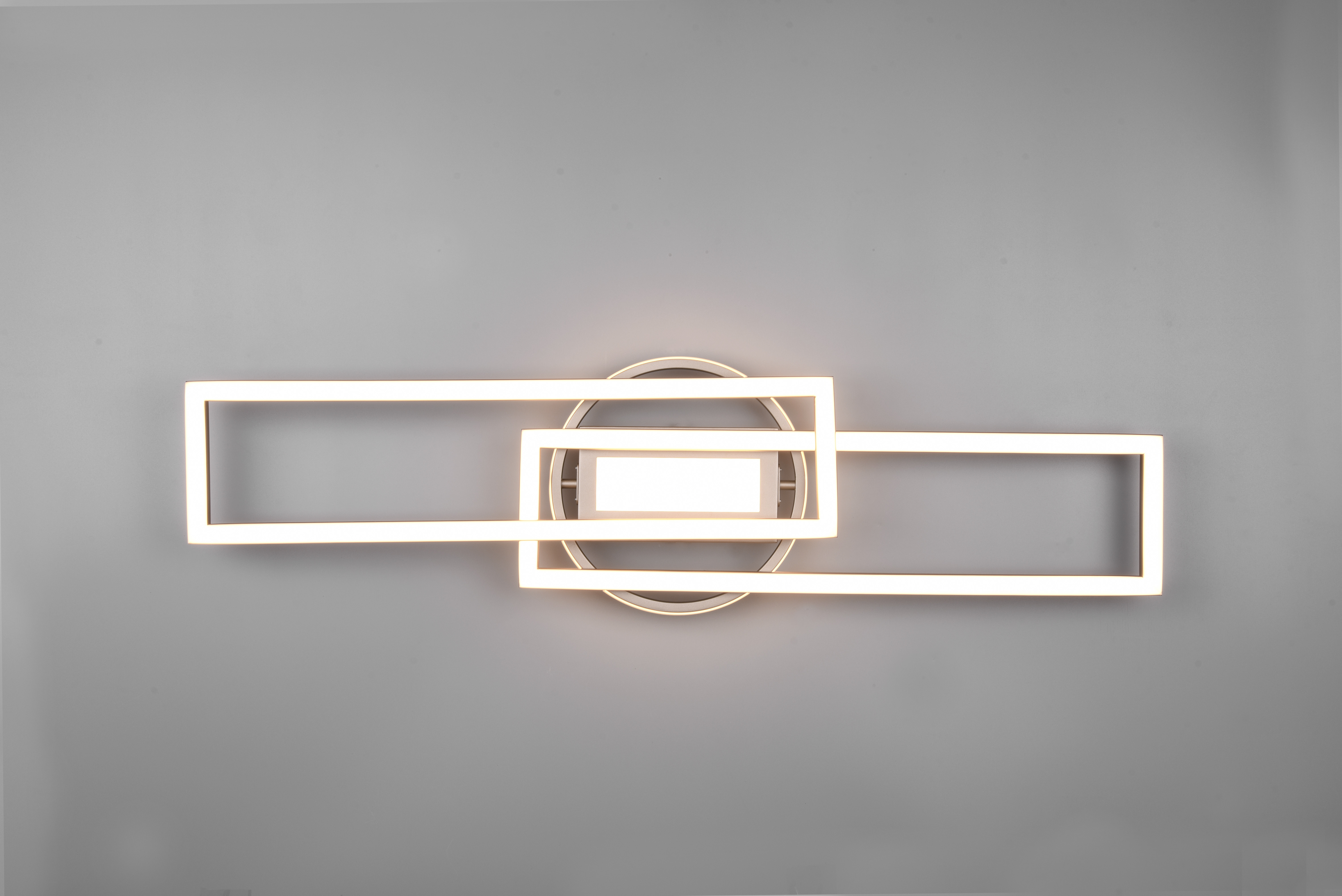 REALITY LED-Deckenleuchte Twister R67183107 nickel-matt, 30 W, 4500 lm, CCT