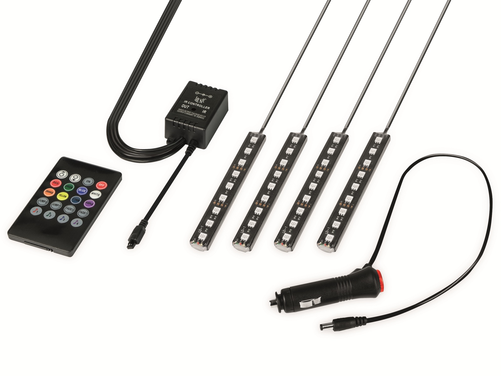 EUFAB LED Fußraumbeleuchtung 13459, 12 V-