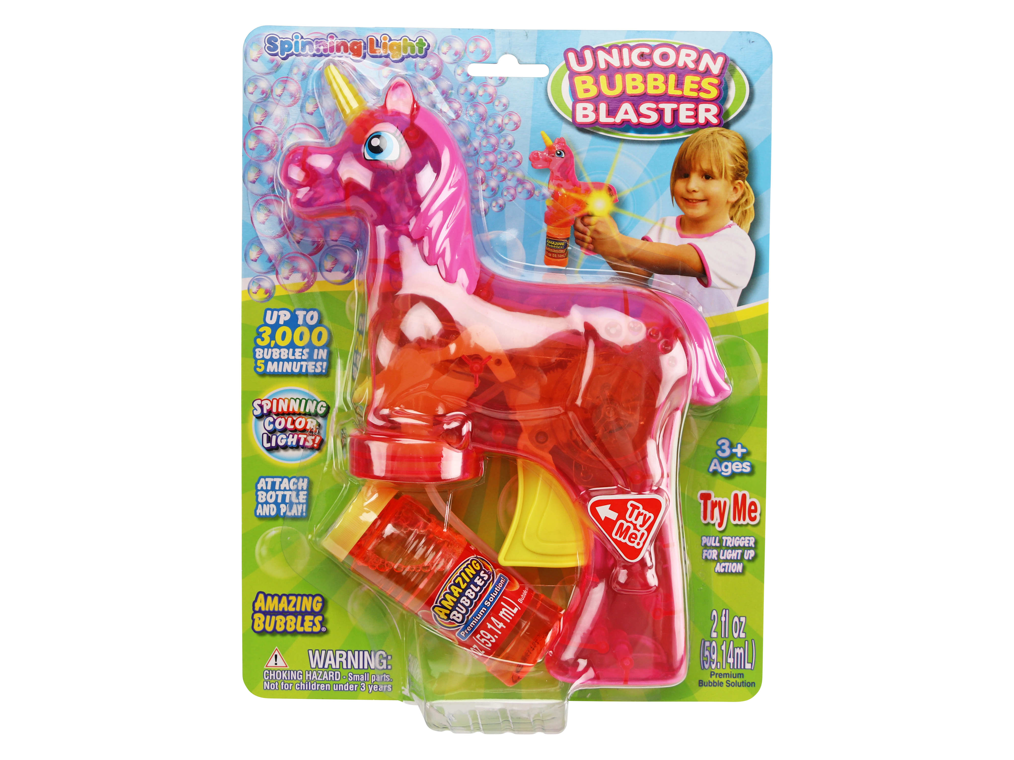 Seifenblasen-Pistole, Einhorn, 59,14 ml Seifenblasen-Pistole, Einhorn, 59,14 ml