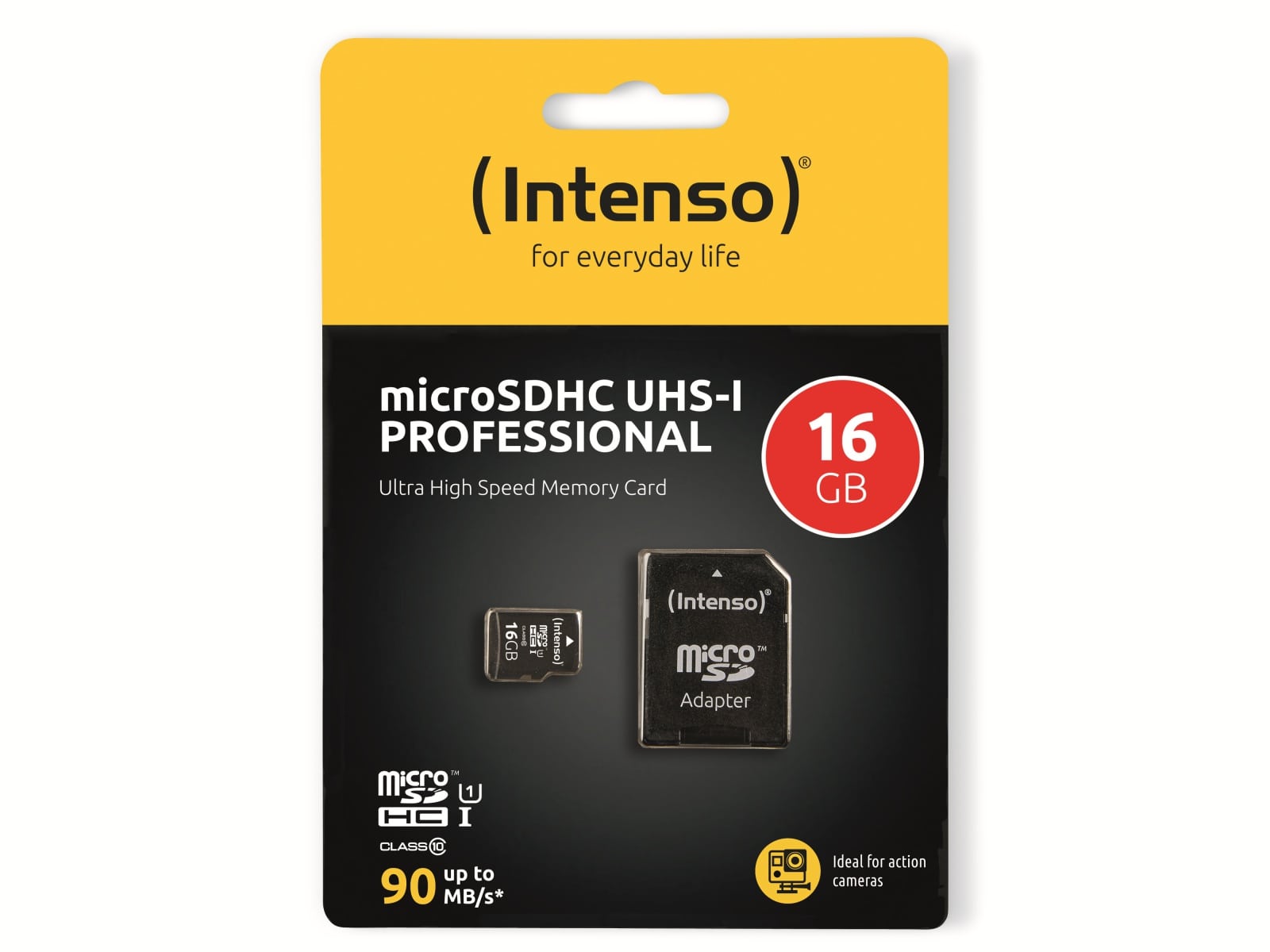 INTENSO microSDHC Card 3433470, 16 GB INTENSO microSDHC Card 3433470, 16 GB