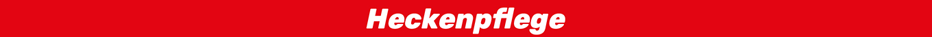 Heckenpfege