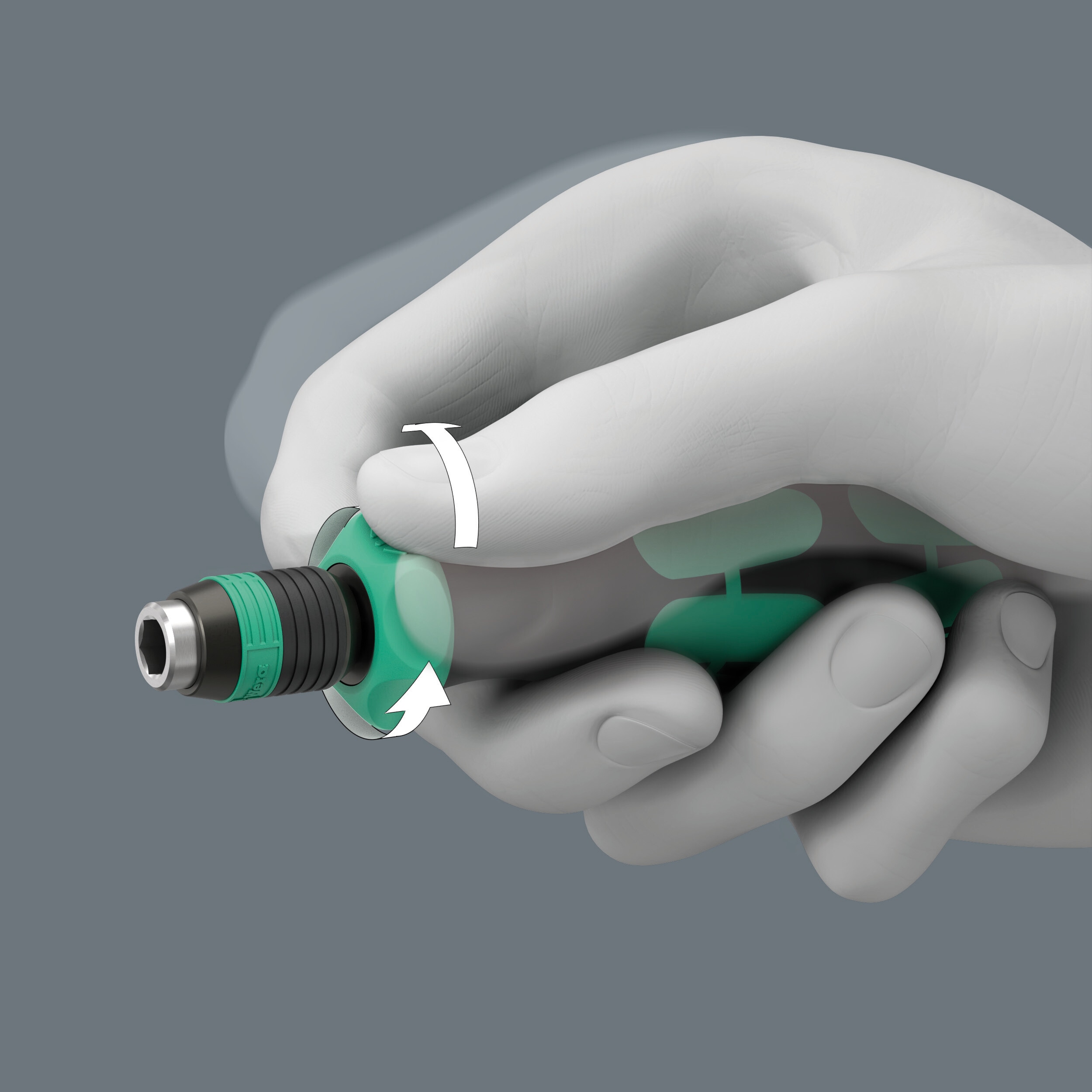 WERA Bits-Handhalter mit Ratschenfunktion, 838 RA-R M, 05051493001, 1/4"