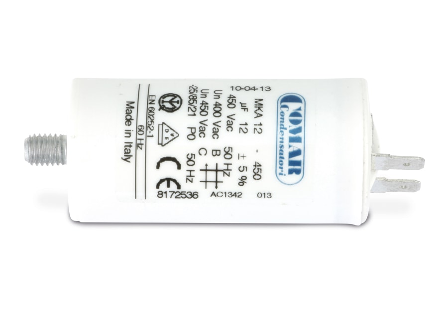 COMAR Motorkondensator, 1µF, 450V, 6,3mm