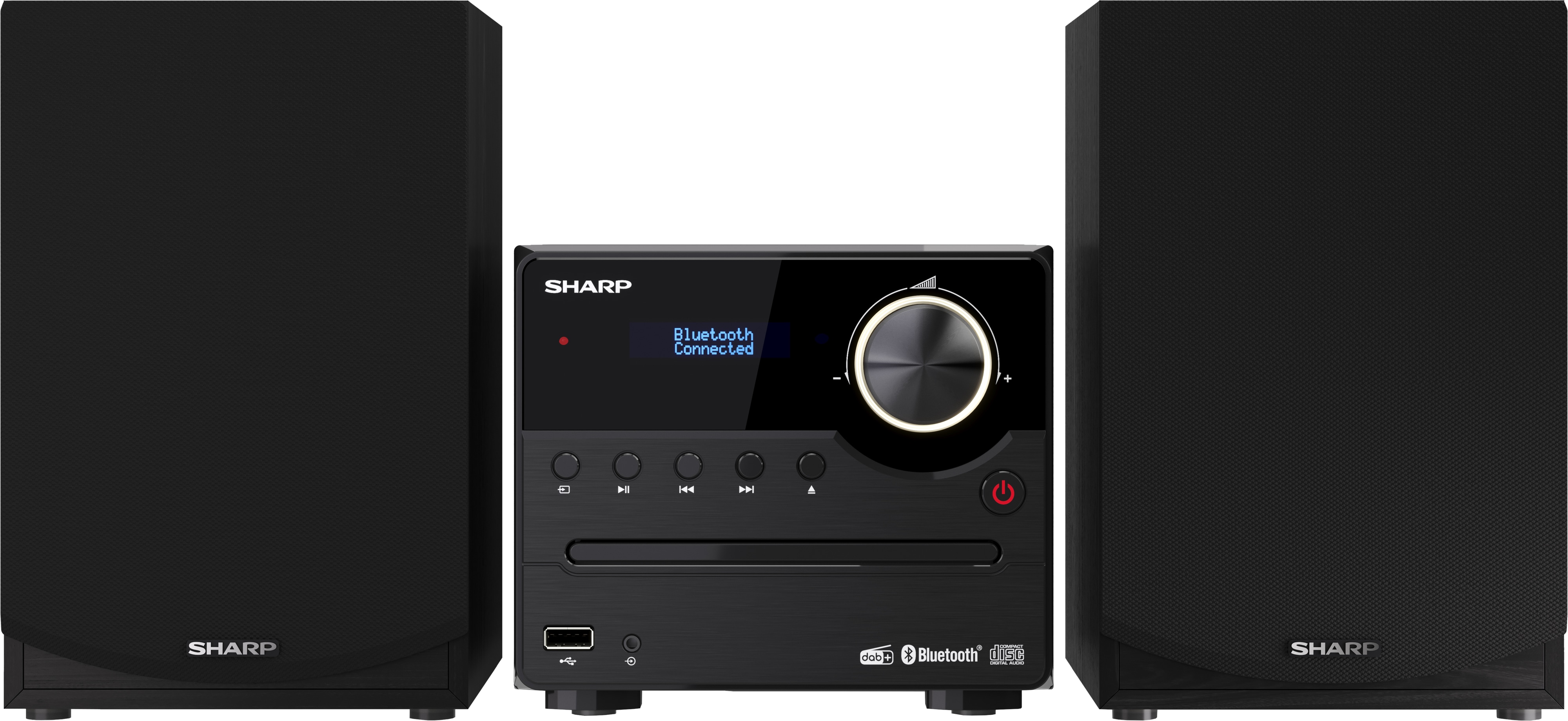 Système Audio Tout-en-un SHARP XL-B710 – 90W, Bluetooth, DAB+, CD, USB – Design Bois Et Acier