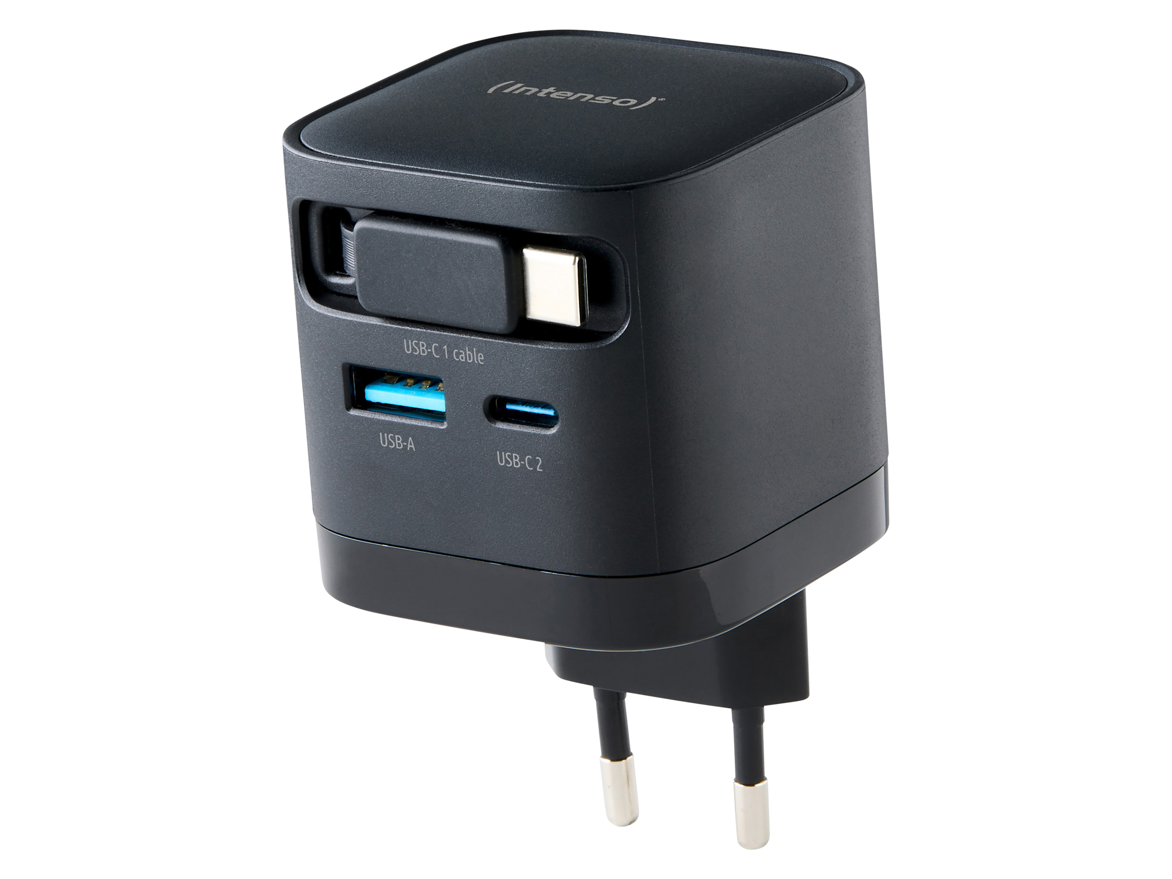 INTENSO Netzteil 7806520, 65 W, Schwarz