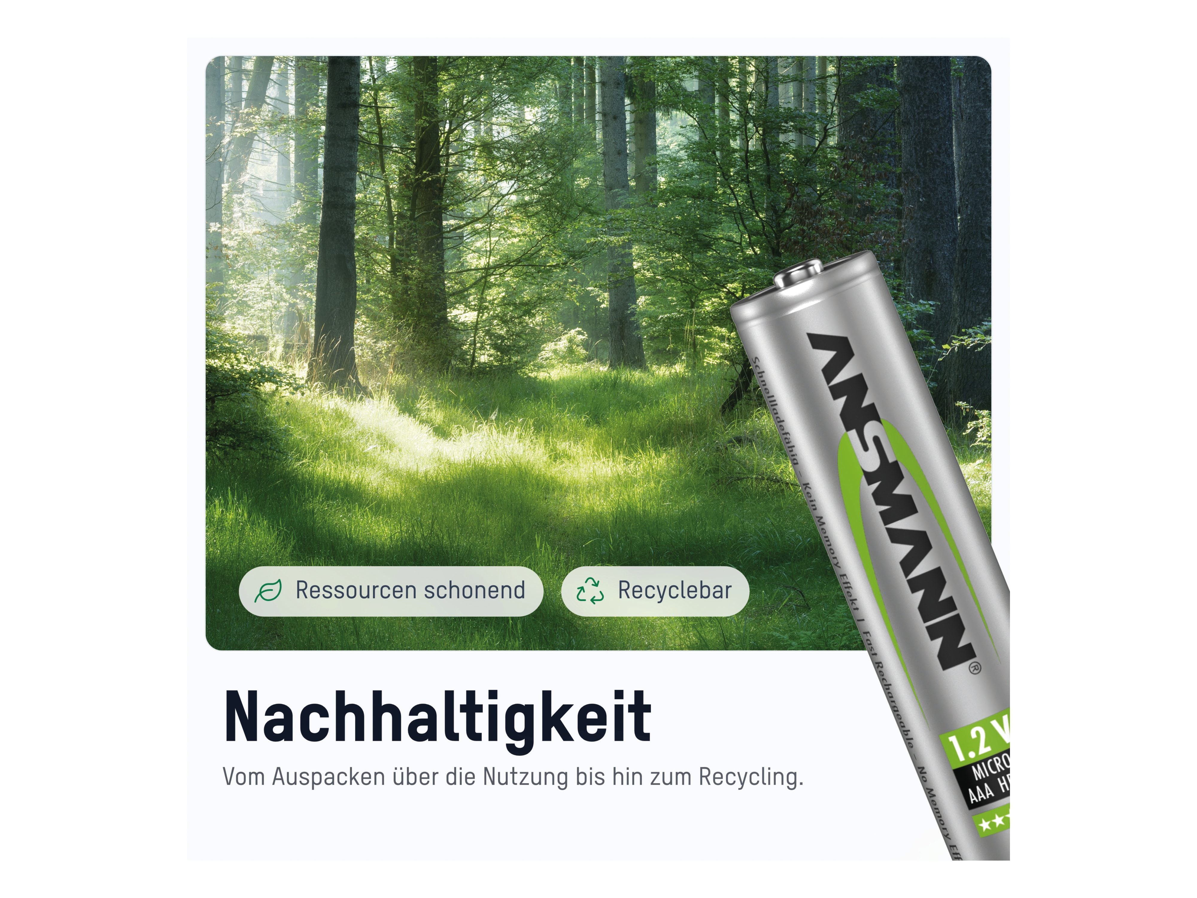 ANSMANN NiMH Akku Micro AAA 550 mAh maxE 4 Stück