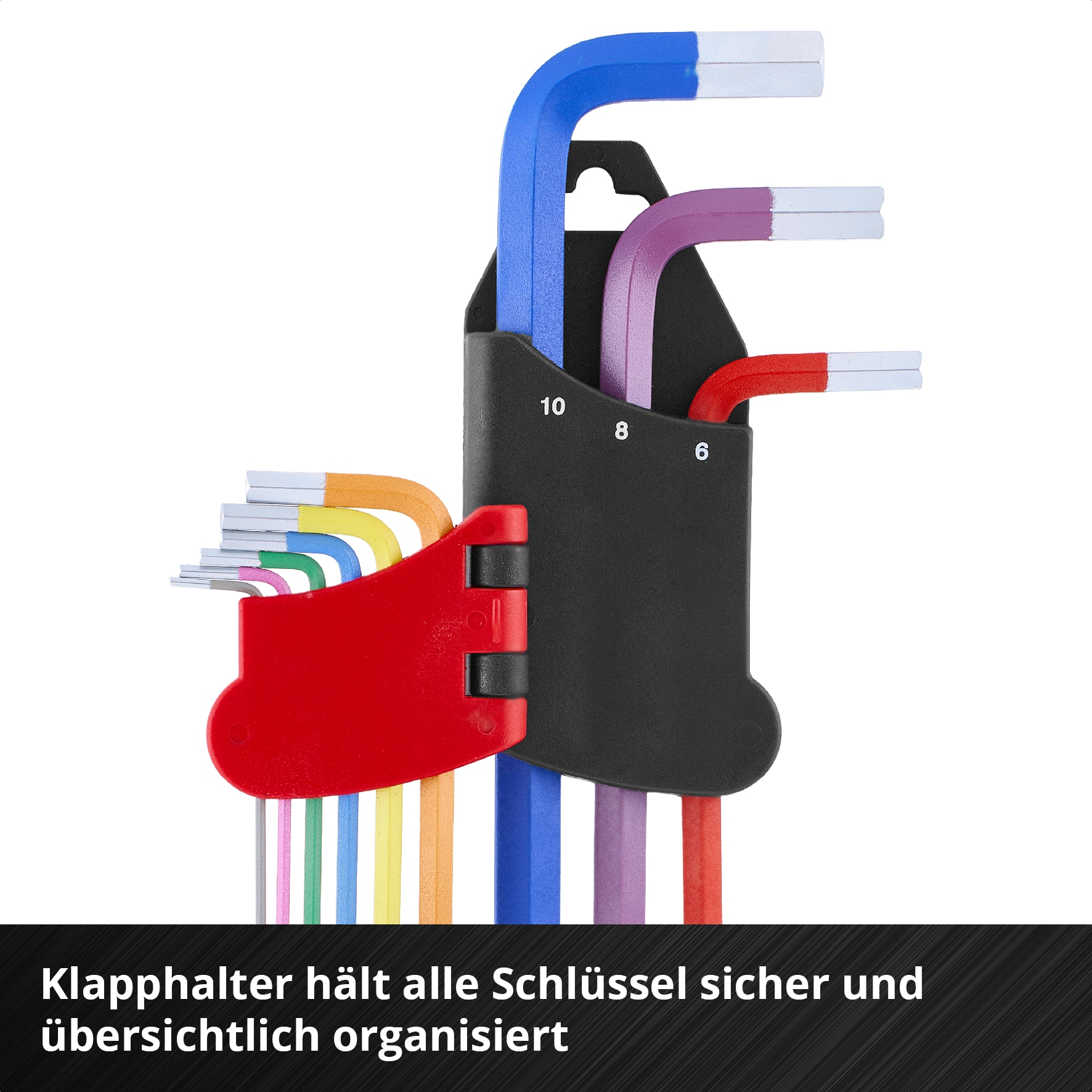 EINHELL Innensechskantschlüssel-Satz, 340558, 9-teilig