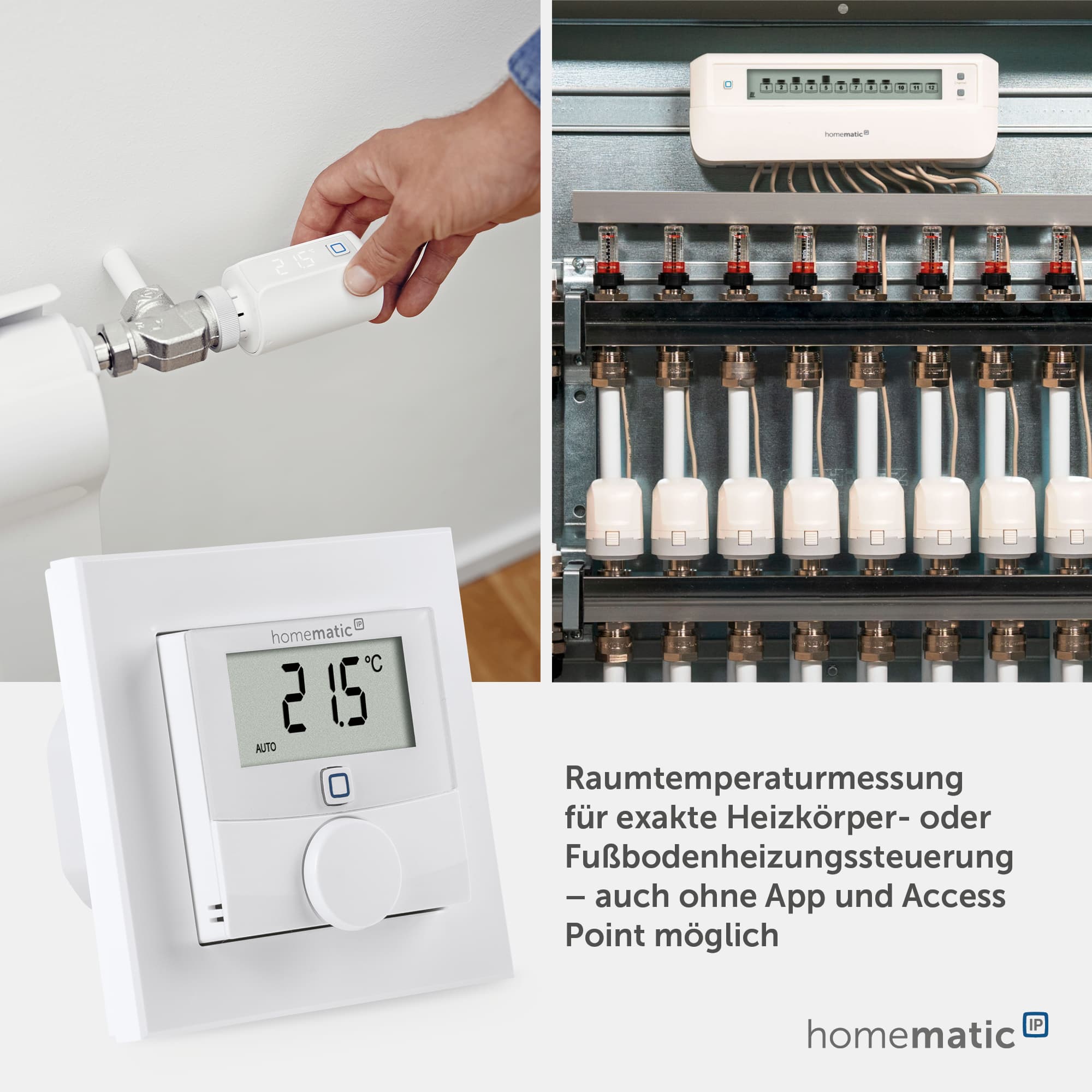HOMEMATIC IP Smart Home 150697A0, Wandthermostat mit Schaltausgang, 24V HOMEMATIC IP Smart Home 150697A0, Wandthermostat mit Schaltausgang, 24V